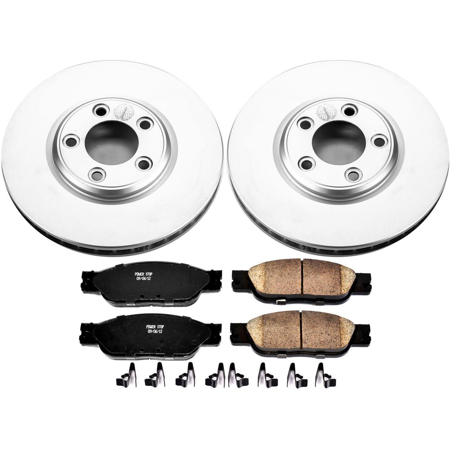 Power Stop 03-04 Jaguar S-Type Front & Rear Z17 Evolution Geomet Coated Brake Kit (1x psbCRK1353, 1x psbCRK3141) thumbnail 5
