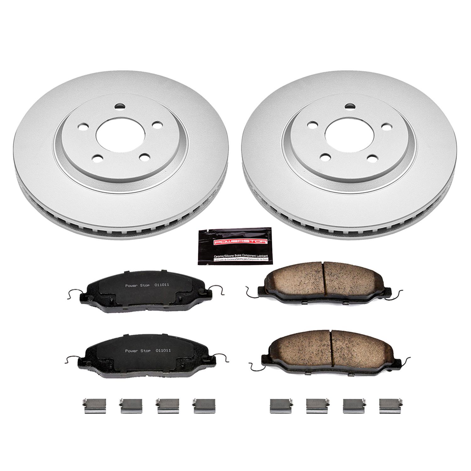 Power Stop 05-10 Ford Mustang Front & Rear Z17 Evolution Geomet Coated Brake Kit (1x psbCRK1380, 1x psbCRK1384) thumbnail 5