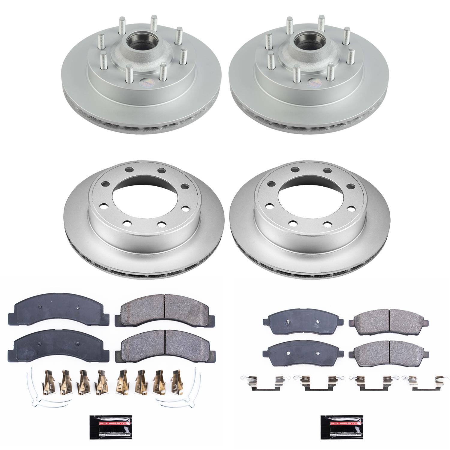 Power Stop 03-05 Ford Excursion Front & Rear Z17 Coated Brake Kit (2x psbAR8181EVC, 1x psbCRK1890, 1x psb17-756) thumbnail 4