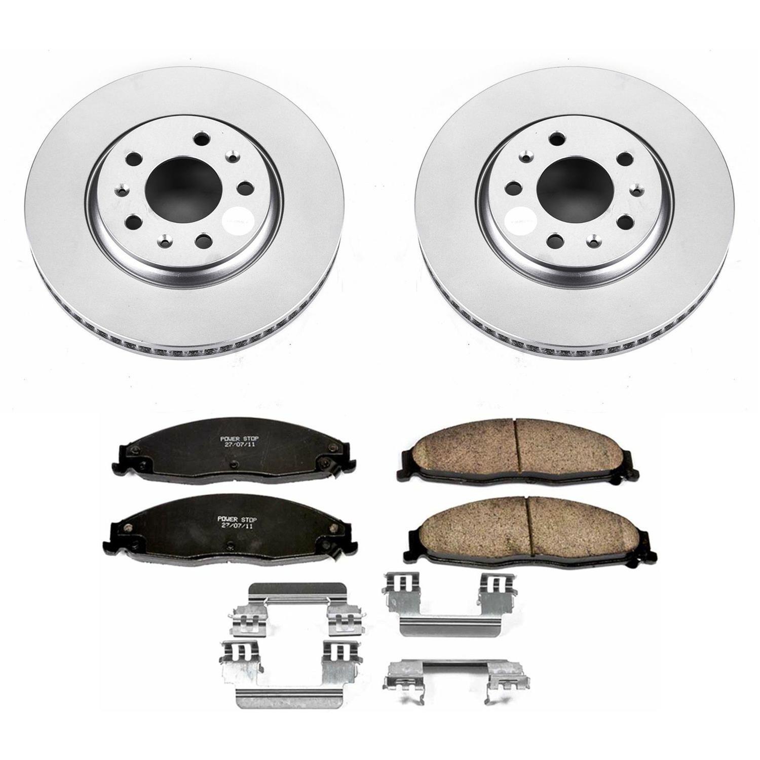 Power Stop 03-05 Cadillac CTS Front & Rear Z17 Evolution Geomet Coated Brake Kit (1x psbCRK1423, 1x psbCRK1425) thumbnail 5