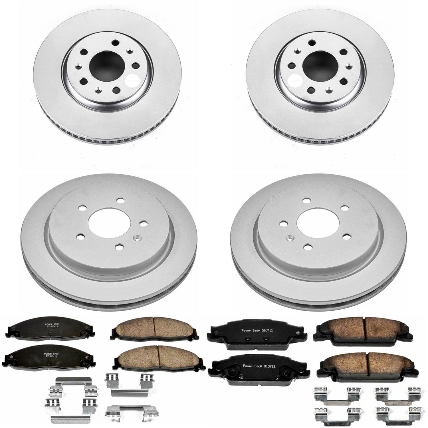 Power Stop 03-05 Cadillac CTS Front & Rear Z17 Evolution Geomet Coated Brake Kit (1x psbCRK1423, 1x psbCRK1425) thumbnail 4