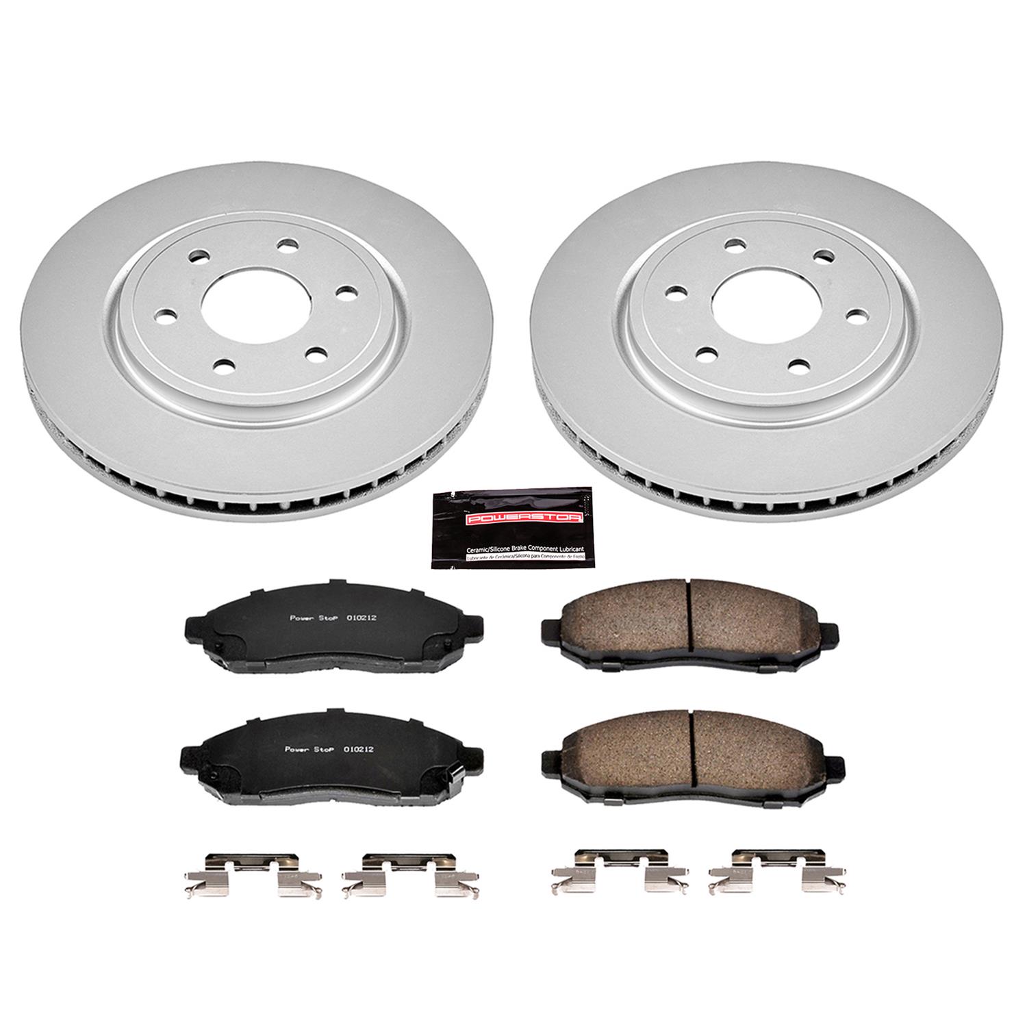 Power Stop 05-18 Nissan Frontier Front & Rear Z17 Evolution Geomet Coated Brake Kit (1x psbCRK142, 1x psbCRK4621) thumbnail 8