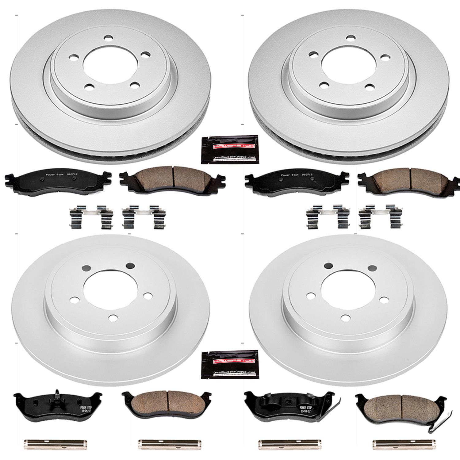 Power Stop 06-10 Ford Explorer Front & Rear Z17 Evolution Geomet Coated Brake Kit (1x psbCRK1441, 1x psbCRK1929) thumbnail 4