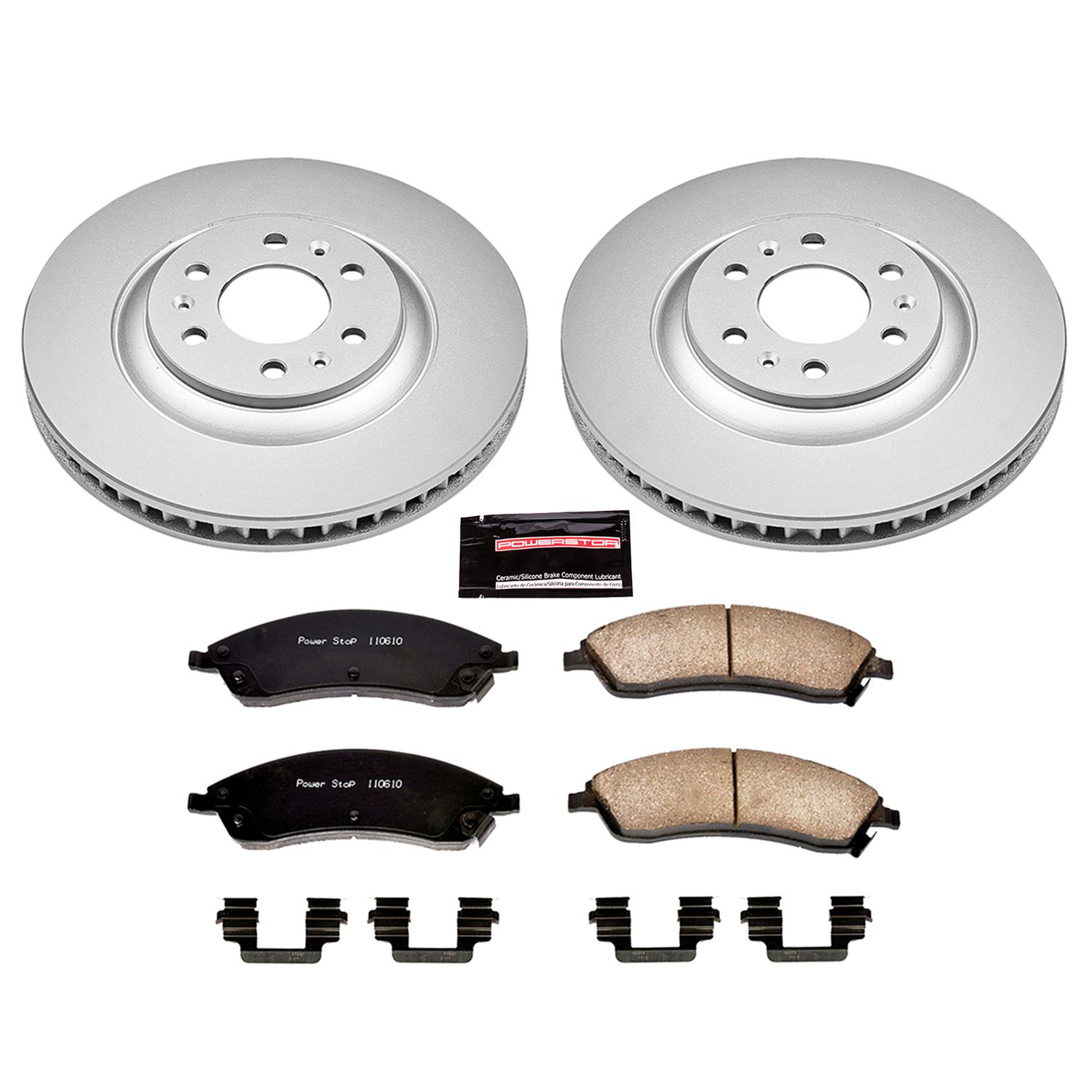 Power Stop 04-09 Cadillac SRX Front & Rear Z17 Evolution Geomet Coated Brake Kit (1x psbCRK4568, 1x psbCRK1449) thumbnail 6