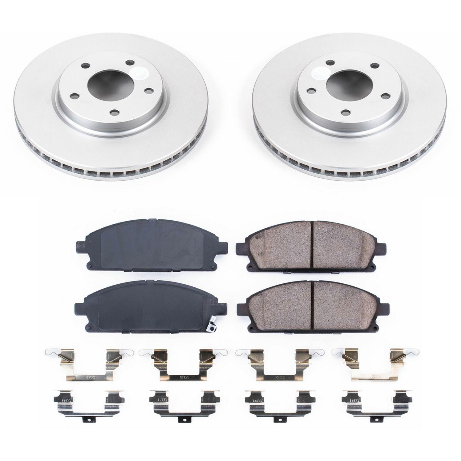 Power Stop 04-09 Nissan Quest Front & Rear Z17 Evolution Geomet Coated Brake Kit (1x psbCRK2427, 1x psbCRK150) thumbnail 6