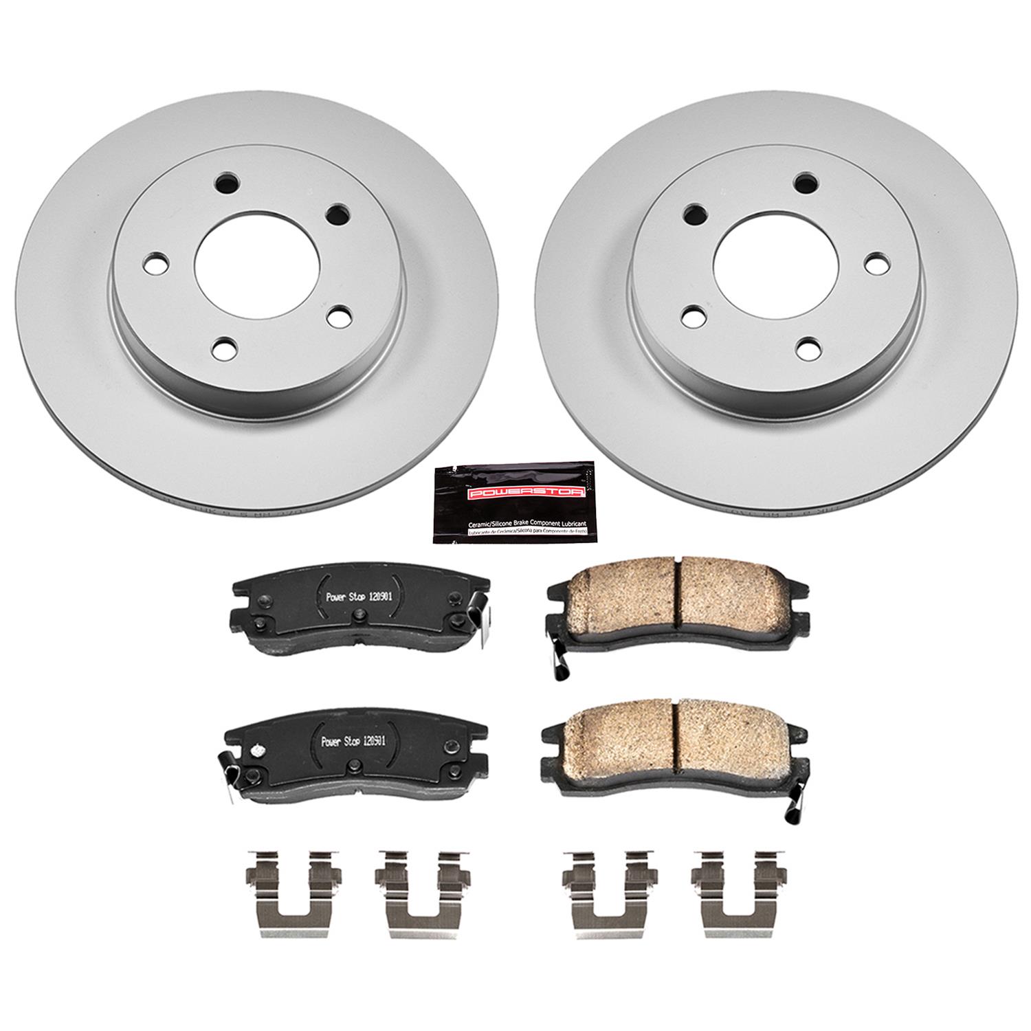 Power Stop 00-04 Buick LeSabre Front & Rear Z17 Evolution Geomet Coated Brake Kit (1x psbCRK1526, 1x psbCRK1542) thumbnail 7