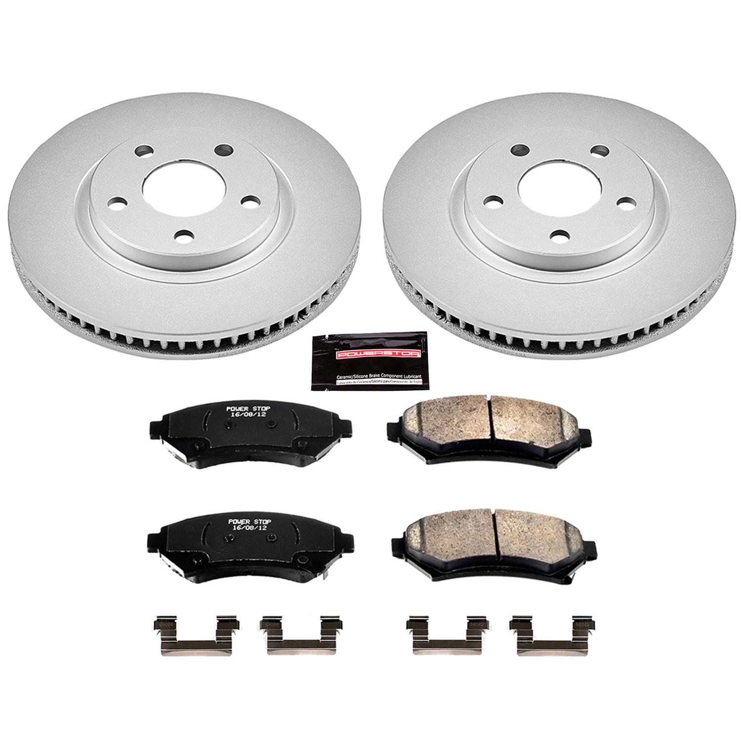 Power Stop 03-05 Buick Park Avenue Front & Rear Z17 Evolution Geomet Coated Brake Kit (1x psbCRK1566, 1x psbCRK1542) thumbnail 5