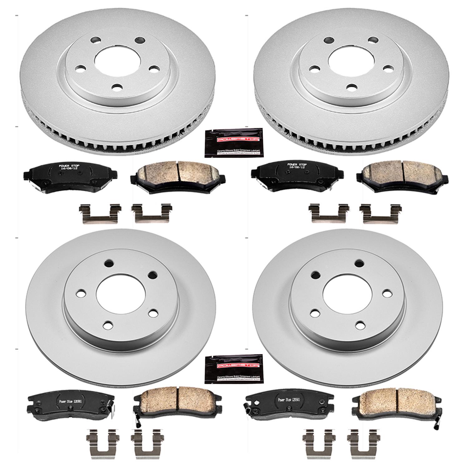 Power Stop 00-04 Buick LeSabre Front & Rear Z17 Evolution Geomet Coated Brake Kit (1x psbCRK1526, 1x psbCRK1542) thumbnail 4