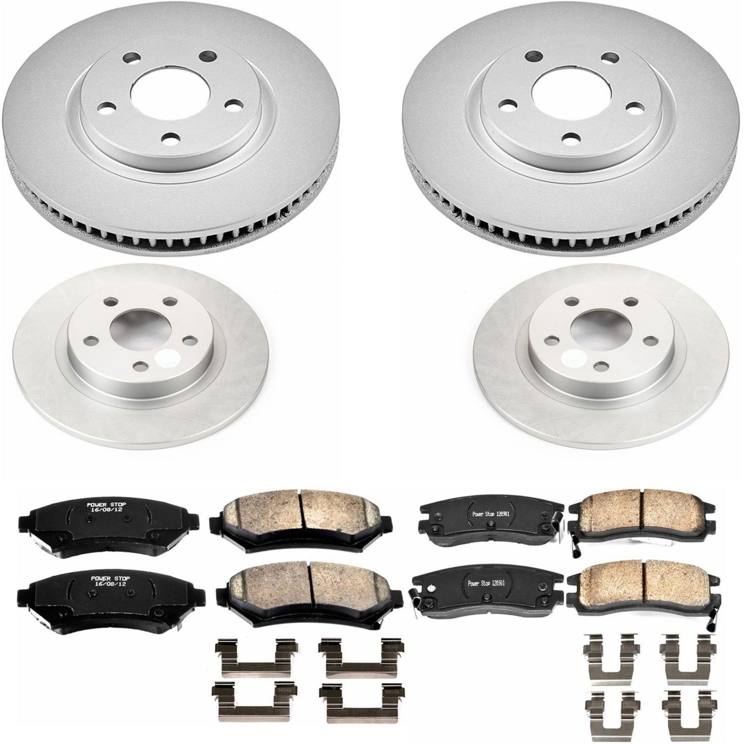 Power Stop 03-05 Buick Park Avenue Front & Rear Z17 Evolution Geomet Coated Brake Kit (1x psbCRK1566, 1x psbCRK1542) thumbnail 4