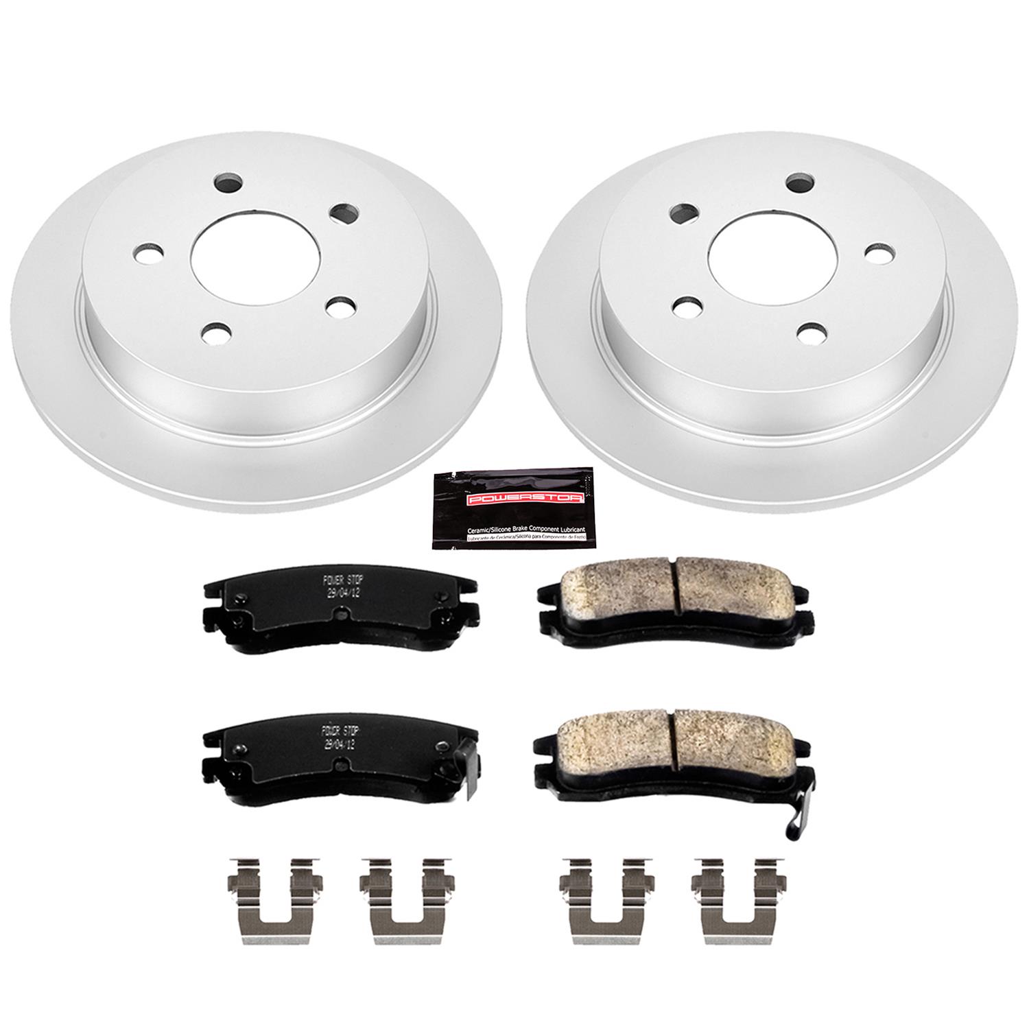 Power Stop 04-05 Buick Century Front & Rear Z17 Evolution Geomet Coated Brake Kit (1x psbCRK2553, 1x psbCRK1558) thumbnail 8