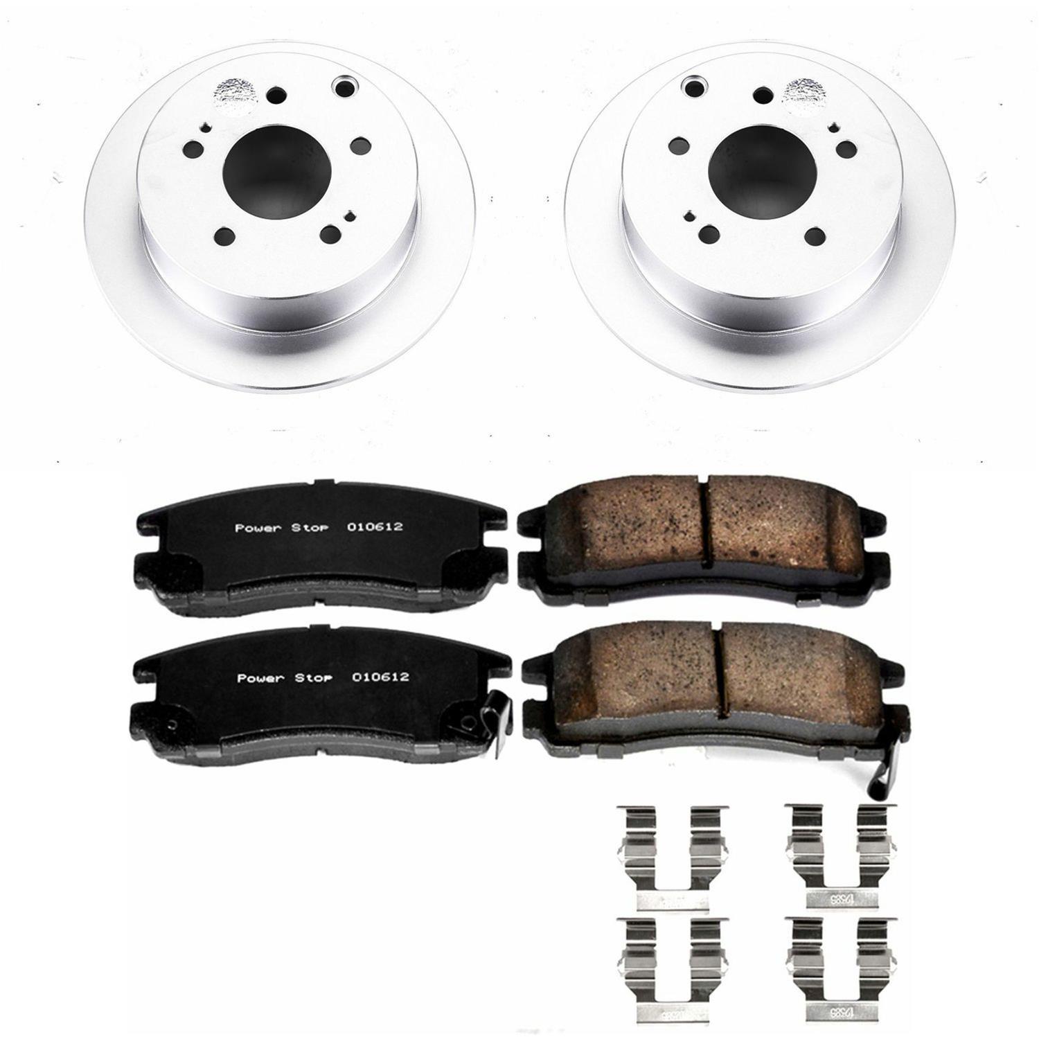 Power Stop 06-12 Mitsubishi Eclipse Front & Rear Z17 Evolution Geomet Coated Brake Kit (1x psbCRK094, 1x psbCRK155) thumbnail 3