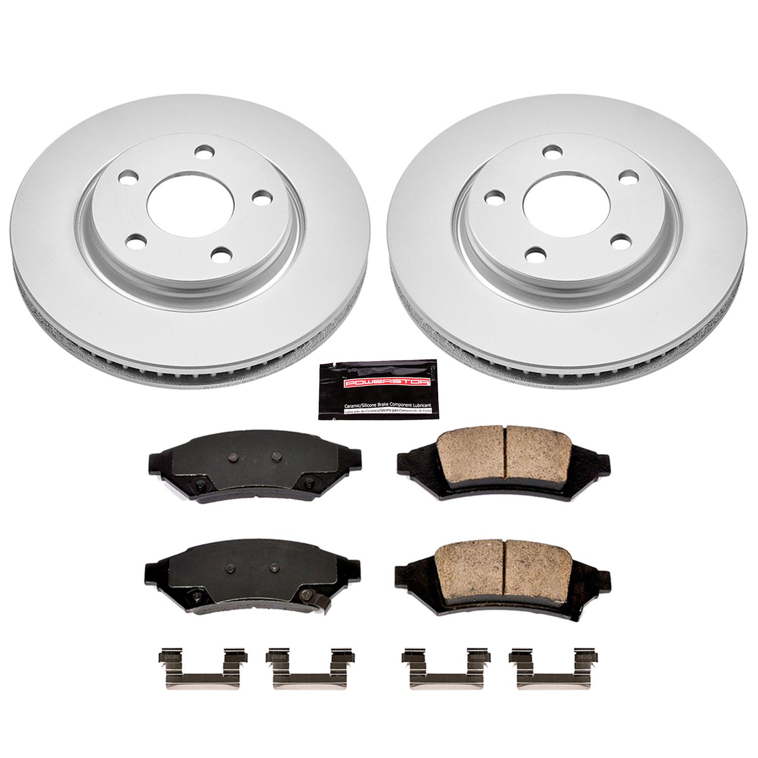 Power Stop 2004 Pontiac Grand Prix Front & Rear Z17 Evolution Geomet Coated Brake Kit (1x psbCRK1586, 1x psbCRK1602) thumbnail 7