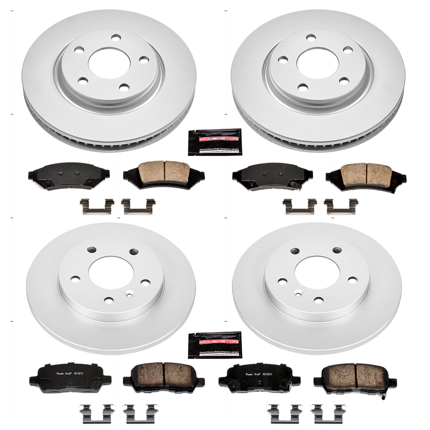 Power Stop 2004 Pontiac Grand Prix Front & Rear Z17 Evolution Geomet Coated Brake Kit (1x psbCRK1586, 1x psbCRK1602) thumbnail 5