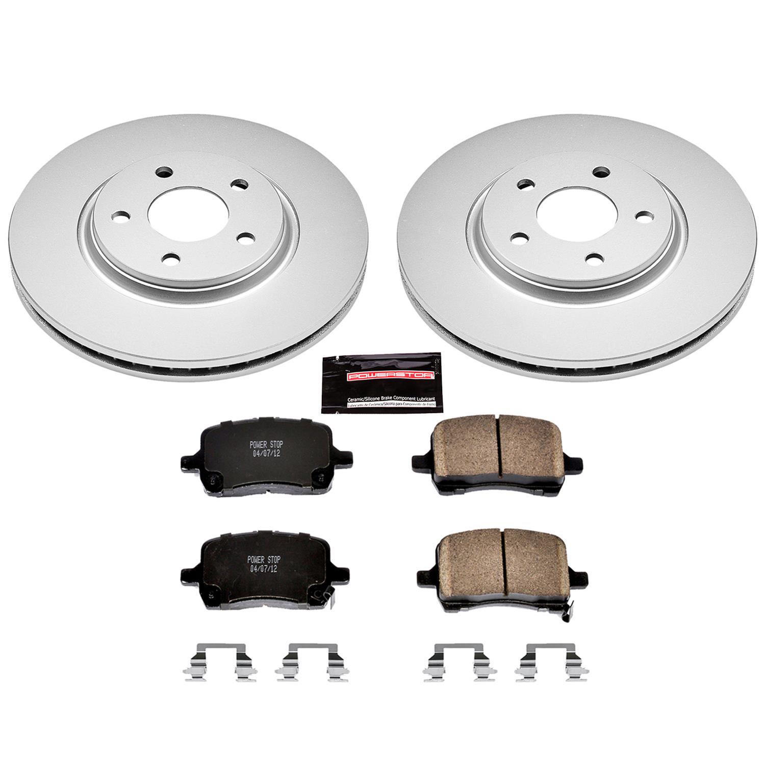 Power Stop 05-06 Chevrolet Cobalt Front & Rear Z17 Evolution Geomet Coated Brake Kit (1x psbCRK1610, 1x psbCRK1616) thumbnail 6