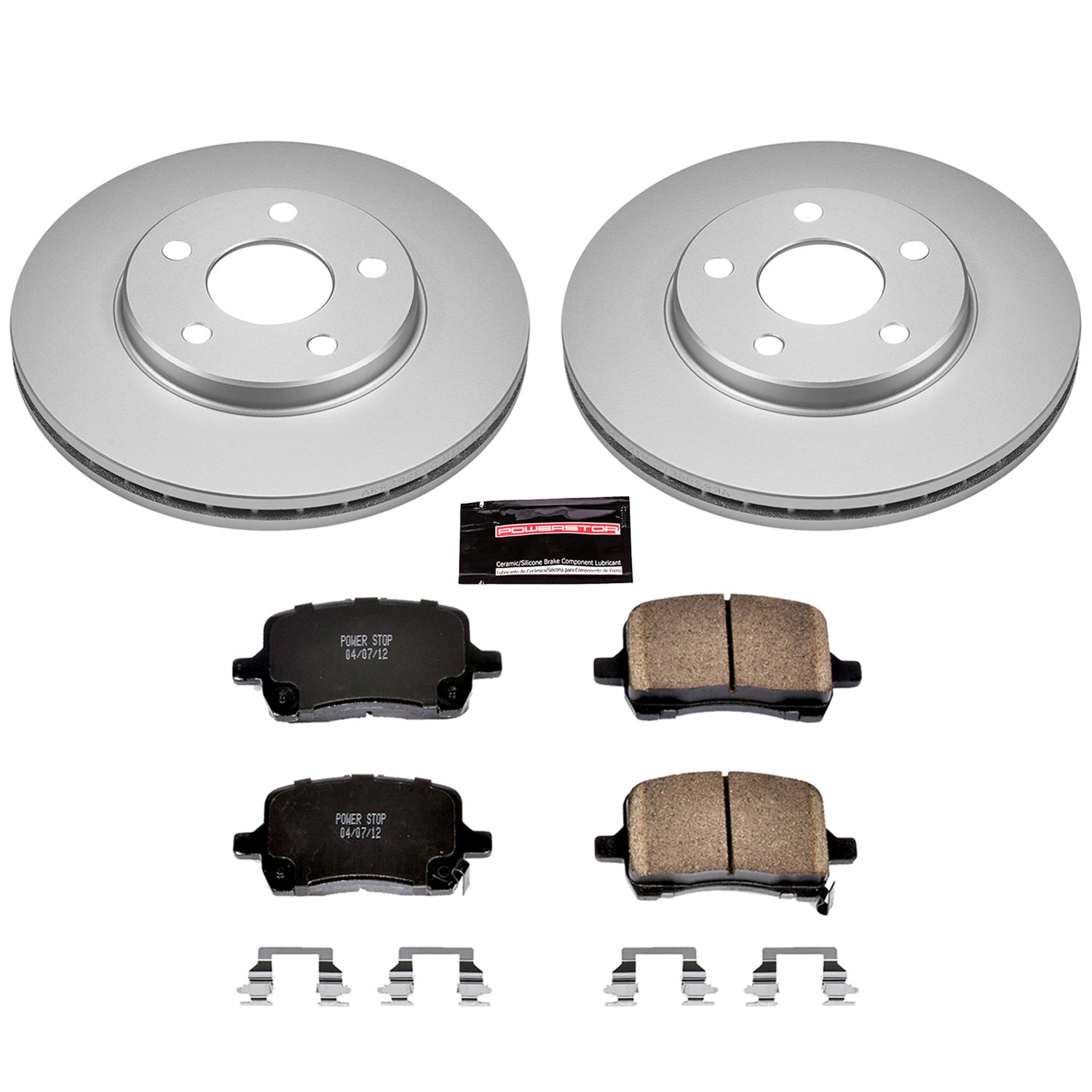 Power Stop 04-08 Chevrolet Malibu Front & Rear Z17 Evolution Geomet Coated Brake Kit (1x psbCRK1617, 1x psbCRK1616) thumbnail 6
