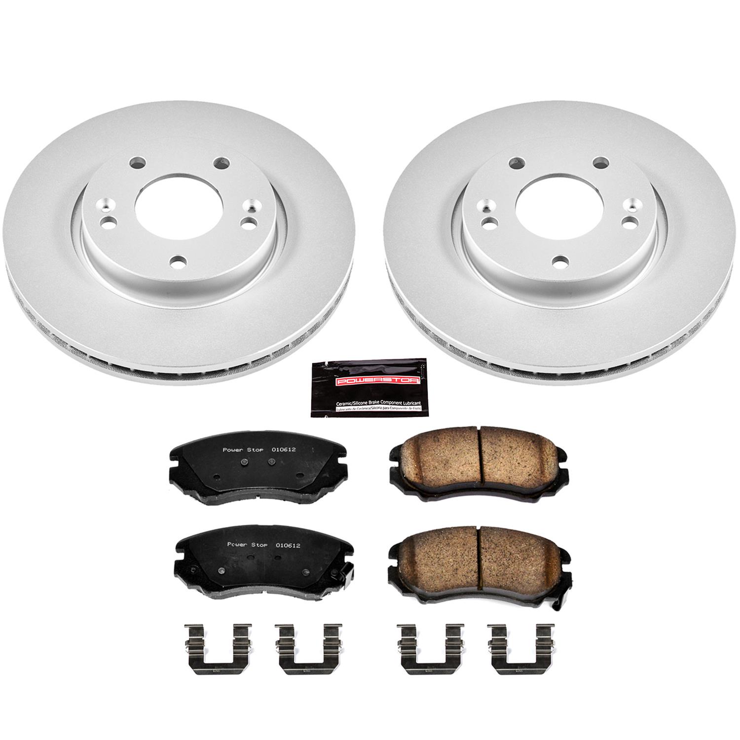 Power Stop 03-08 Hyundai Tiburon Front & Rear Z17 Evolution Geomet Coated Brake Kit (1x psbCRK170, 1x psbCRK165) thumbnail 7