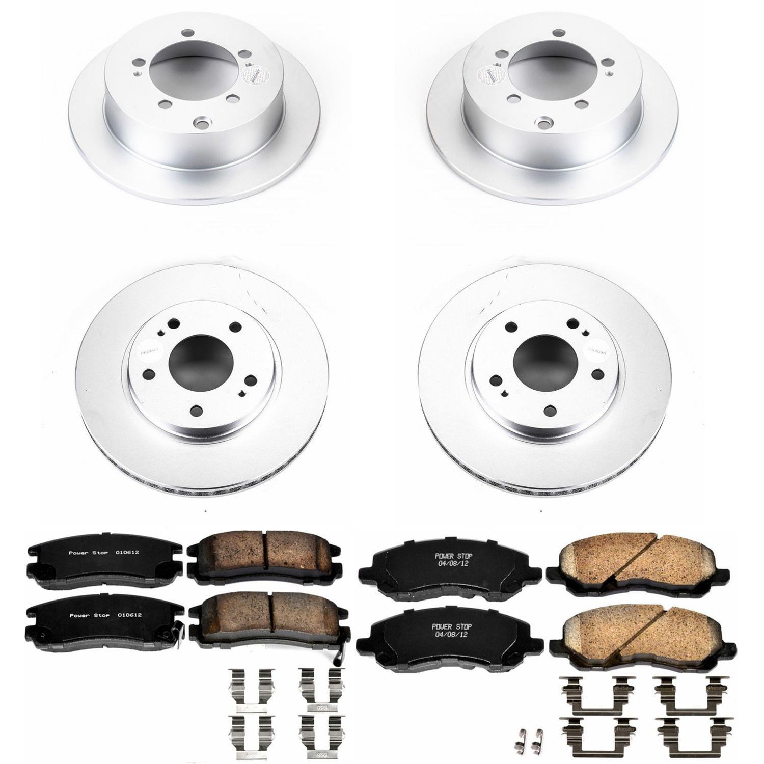 Power Stop 01-05 Chrysler Sebring Front & Rear Z17 Evolution Geomet Coated Brake Kit (1x psbCRK1203, 1x psbCRK1678) thumbnail 4