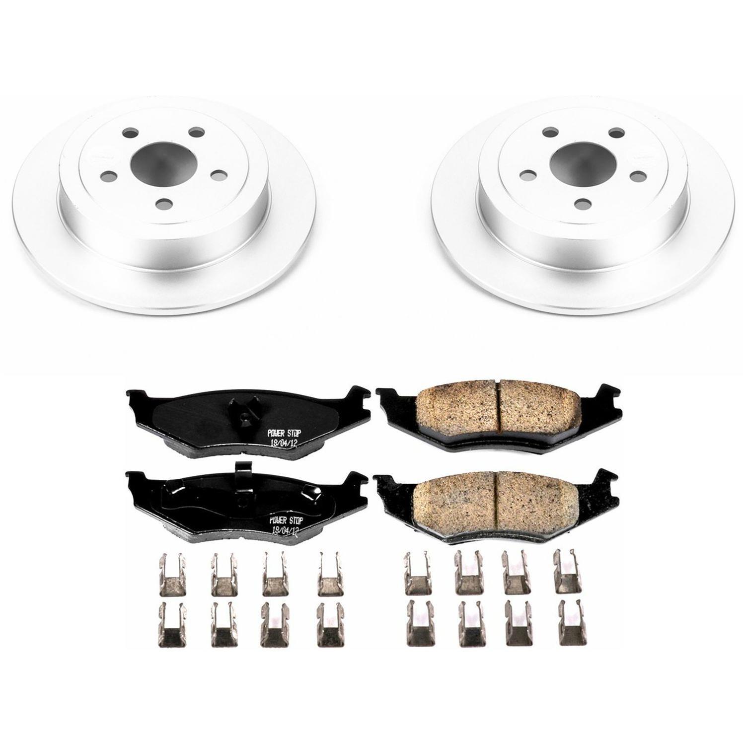 Power Stop 01-06 Dodge Stratus Front & Rear Z17 Coated Brake Kit (1x psbCRK1687, 1x psbCRK1684) thumbnail 8