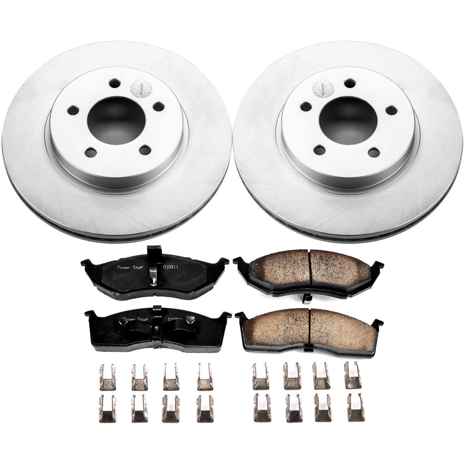 Power Stop 99-04 Chrysler 300M Front & Rear Z17 Evolution Geomet Coated Brake Kit (1x psbCRK6263, 1x psbCRK1692) thumbnail 2