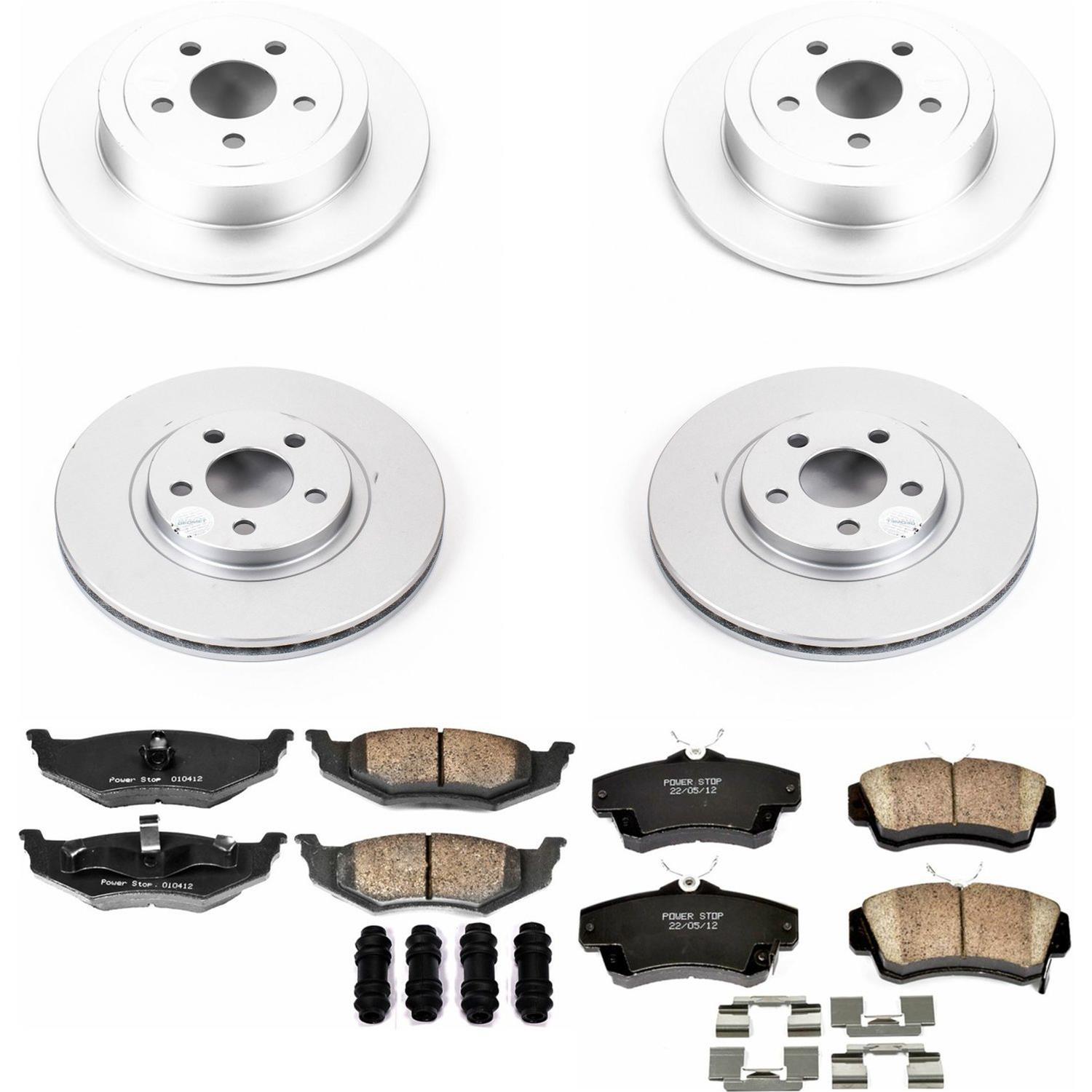 Power Stop 01-03 Chrysler PT Cruiser Front & Rear Z17 Evolution Geomet Coated Brake Kit (1x psbCRK6266, 1x psbCRK1704) thumbnail 5