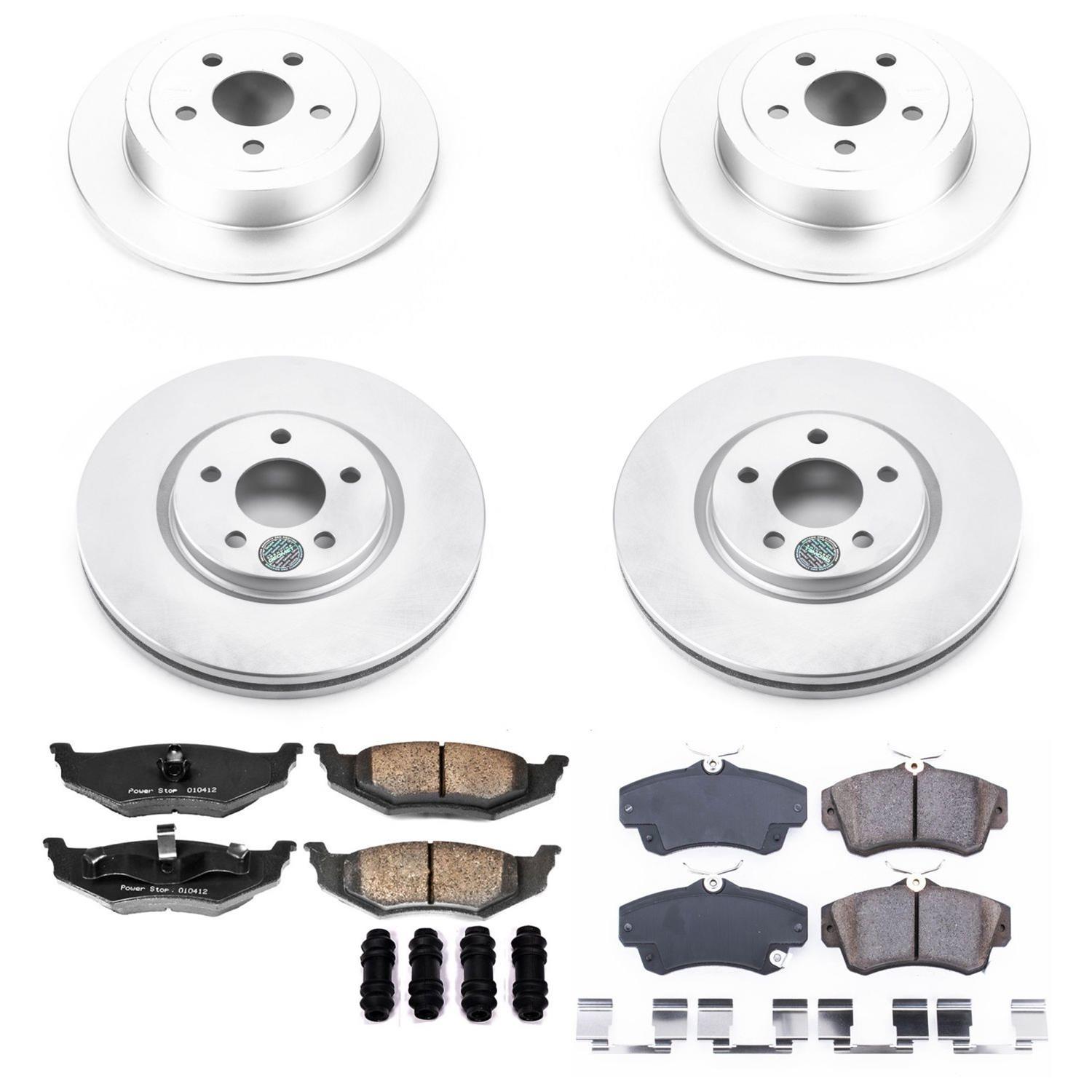 Power Stop 04-05 Chrysler PT Cruiser Front & Rear Z17 Evolution Geomet Coated Brake Kit (1x psbCRK6266, 1x psbCRK1706) thumbnail 6