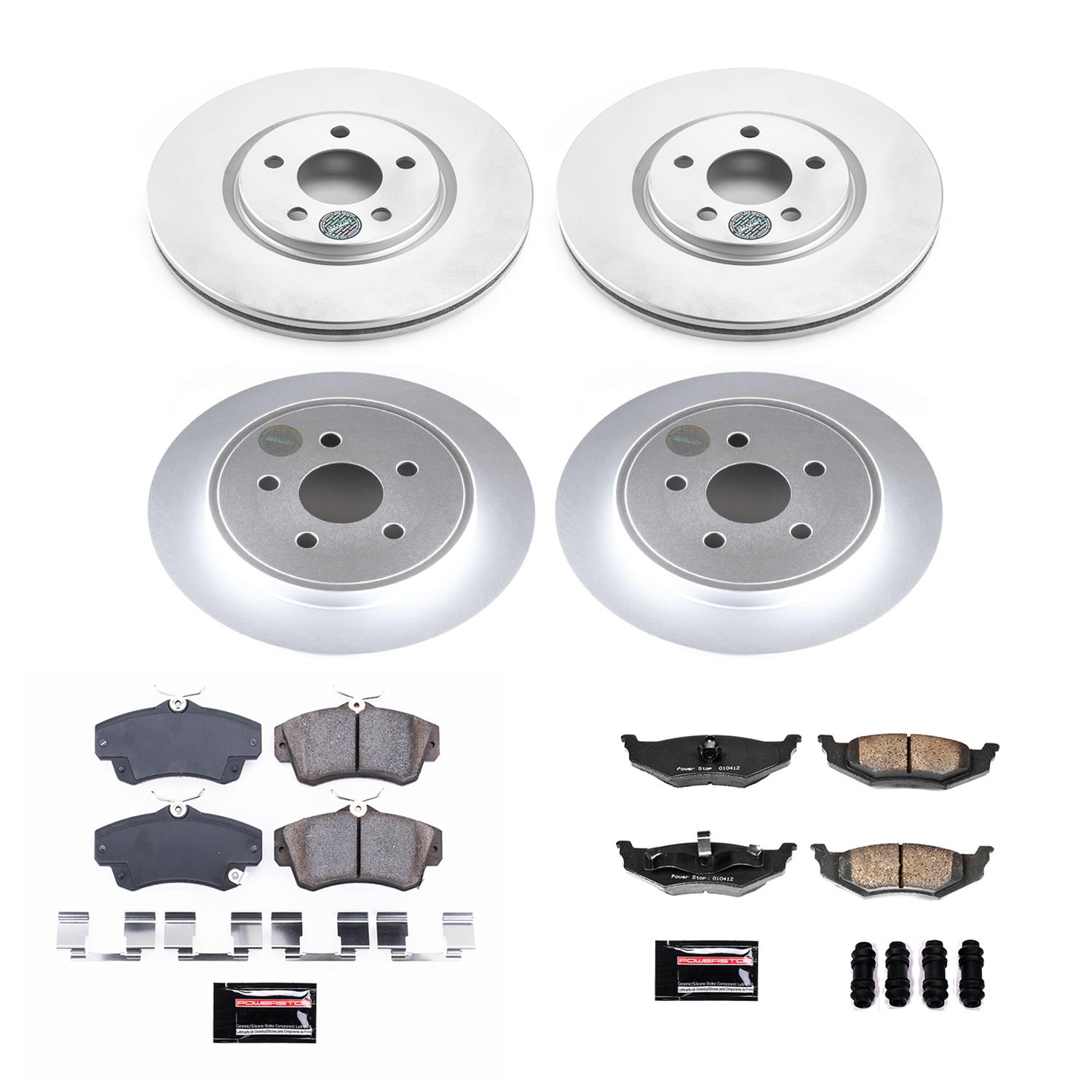 Power Stop 03-09 Chrysler PT Cruiser Front & Rear Z17 Evolution Geomet Coated Brake Kit (1x psbCRK1709, 1x psbCRK1706) thumbnail 5