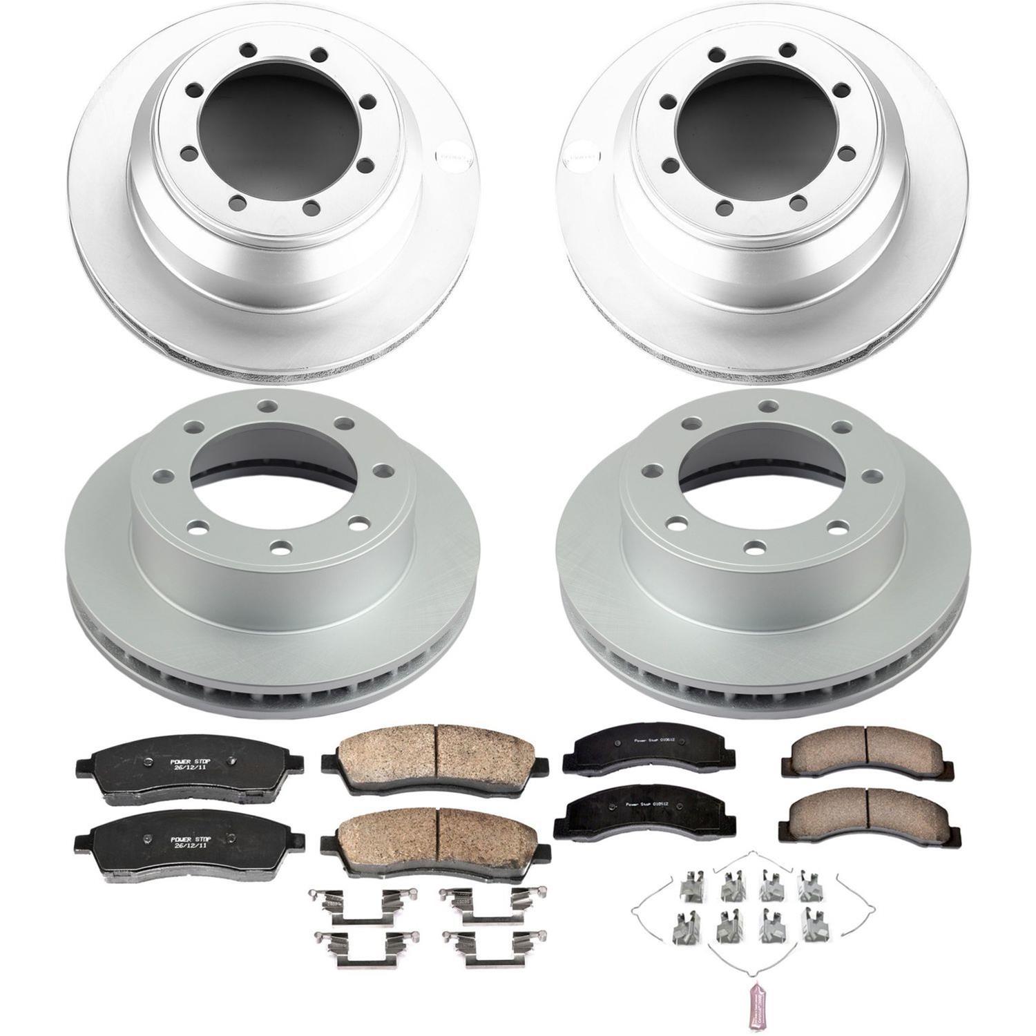 Power Stop 99-04 Ford F-350 Super Duty Front & Rear Z17 Evolution Geomet Coated Brake Kit (1x psbCRK1889, 1x psbCRK1905) thumbnail 4