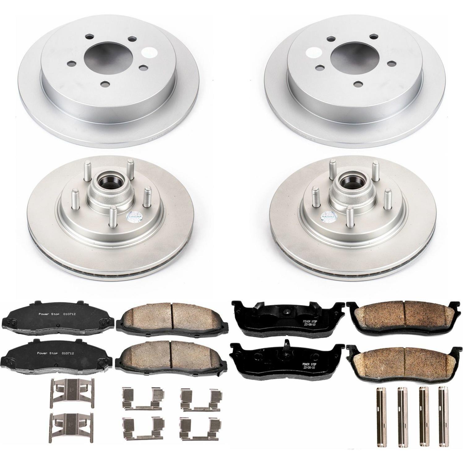 Power Stop 00-03 Ford F-150 Front & Rear Z17 Evolution Geomet Coated Brake Kit (1x psbCRK1914, 1x psbCRK1913) thumbnail 4