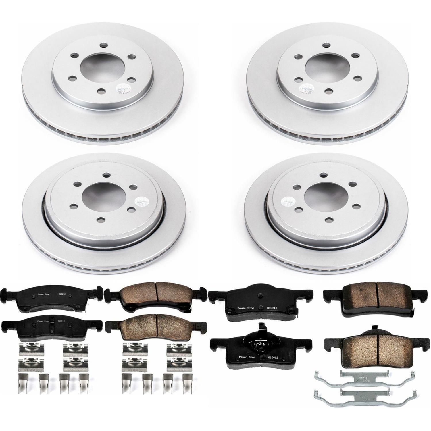 Power Stop 02-06 Ford Expedition Front & Rear Z17 Evolution Geomet Coated Brake Kit (1x psbCRK1933, 1x psbCRK1935) thumbnail 4
