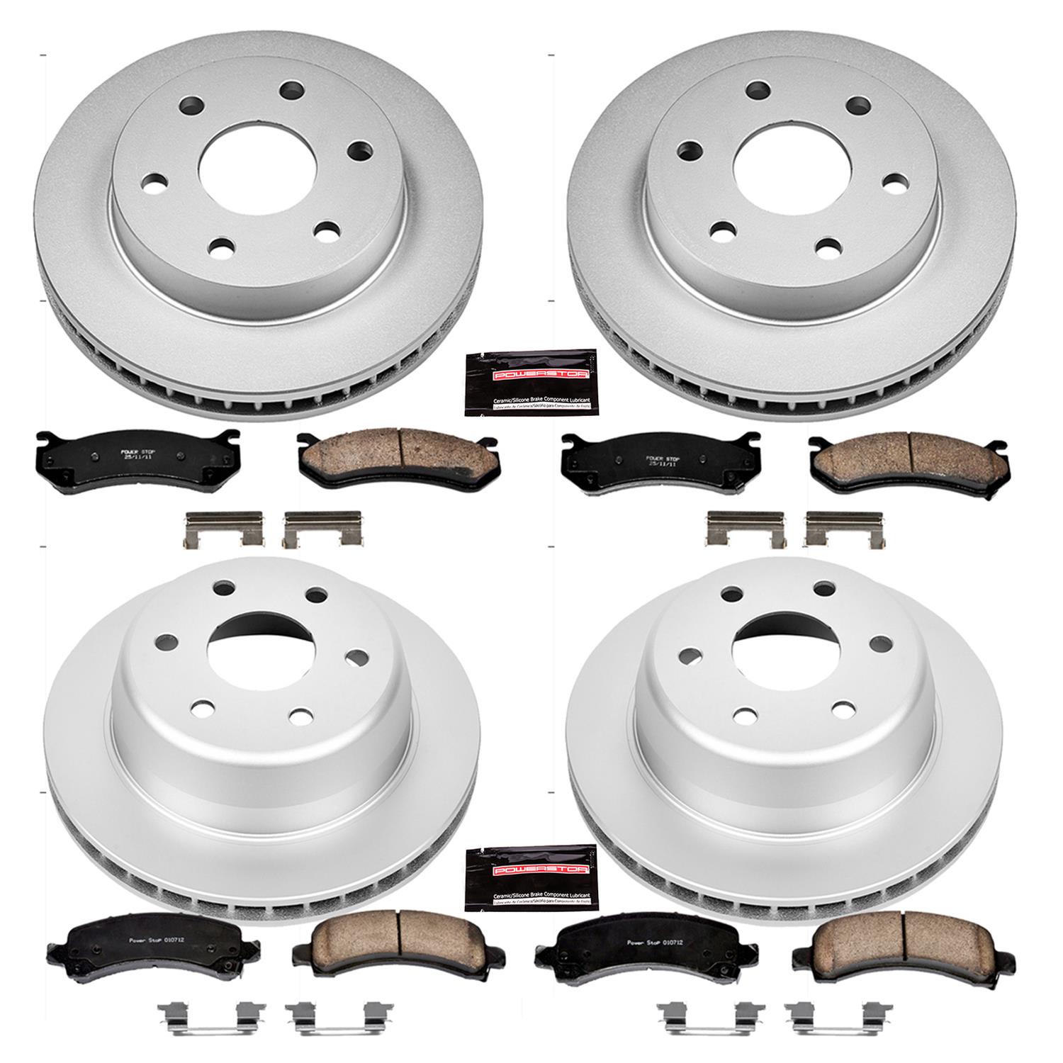 Power Stop 03-06 Cadillac Escalade Front & Rear Z17 Evolution Geomet Coated Brake Kit (1x psbCRK2047, 1x psbCRK2009) thumbnail 4