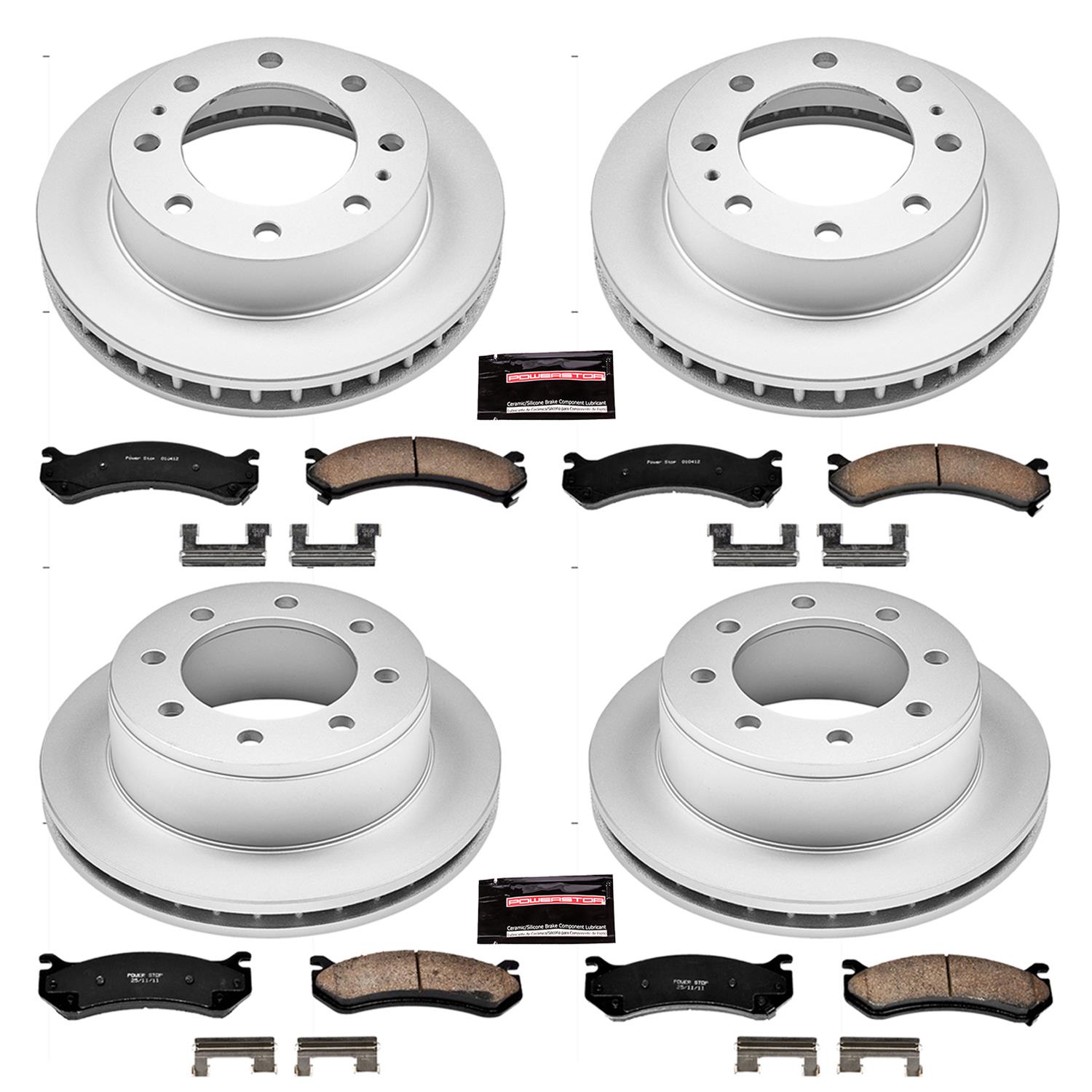 Power Stop 02-06 Chevrolet Avalanche 2500 Front & Rear Z17 Evolution Geomet Coated Brake Kit (1x psbCRK2020, 1x psbCRK2041) thumbnail 4