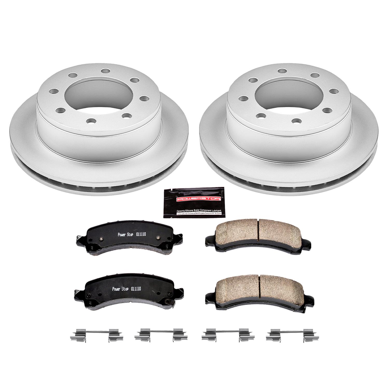 Power Stop 14-19 Chevrolet Express 3500 Front & Rear Z17 Evolution Geomet Coated Brake Kit (1x psbCRK2043, 1x psbCRK2071) thumbnail 7