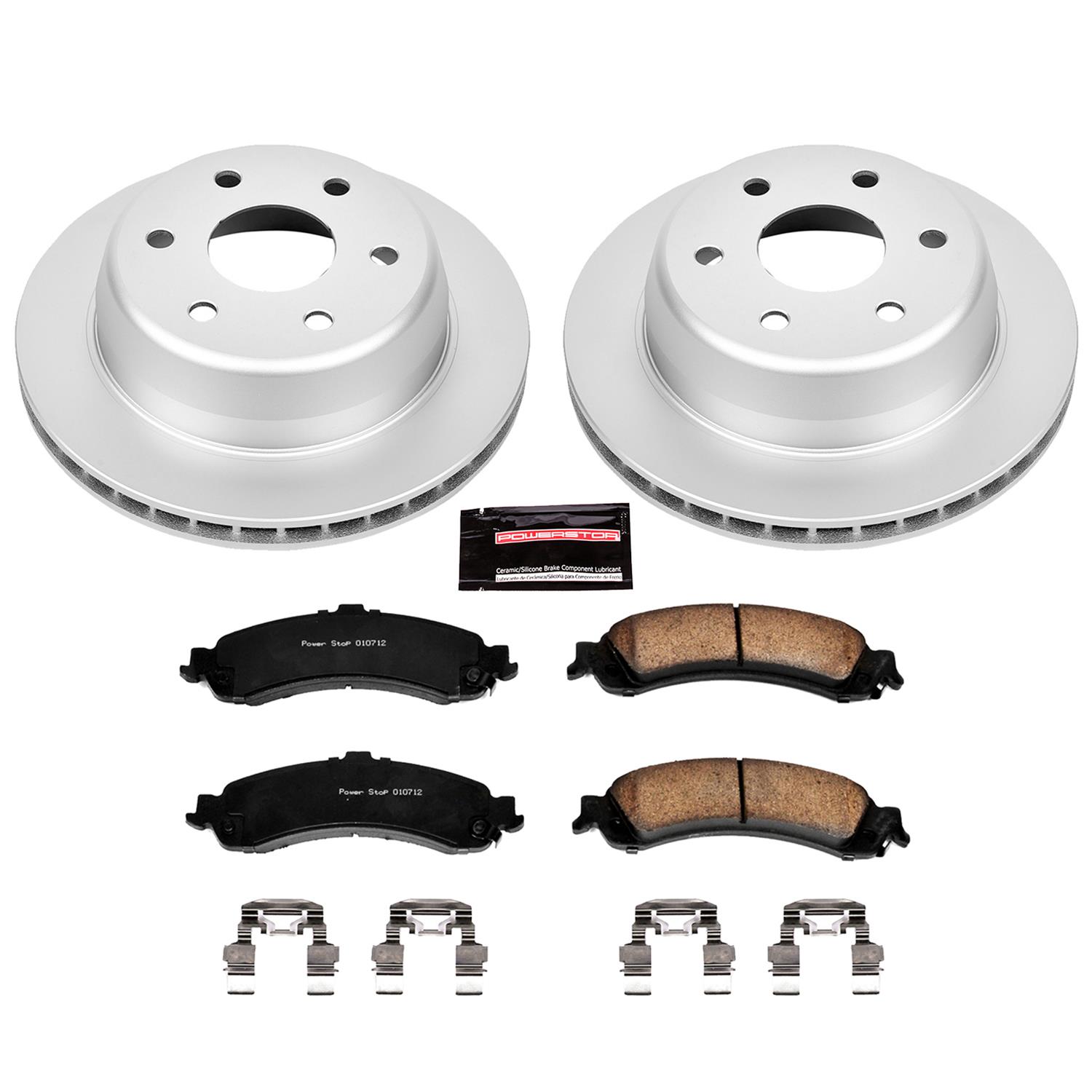 Power Stop 02-06 Cadillac Escalade Front & Rear Z17 Evolution Geomet Coated Brake Kit (1x psbCRK2046, 1x psbCRK2009) thumbnail 8