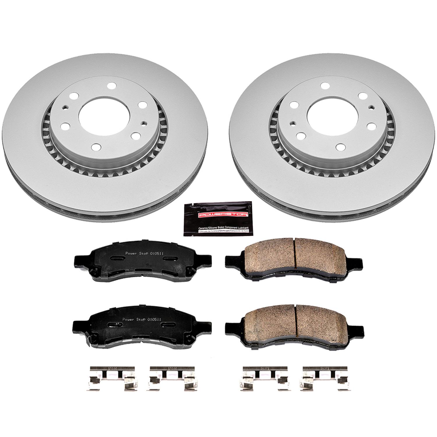 Power Stop 06-07 Buick Rainier Front & Rear Z17 Evolution Geomet Coated Brake Kit (1x psbCRK2059, 1x psbCRK2050) thumbnail 5