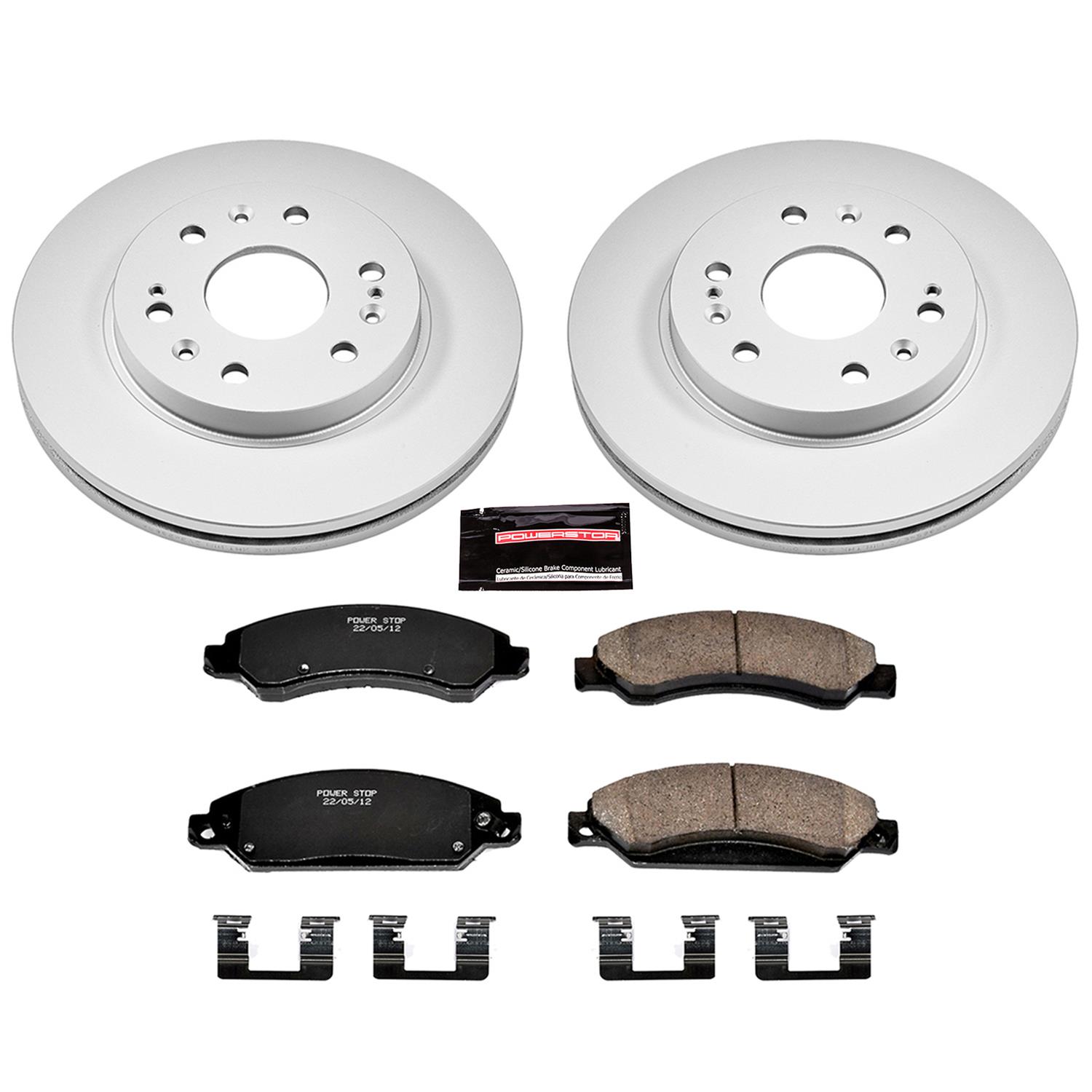 Power Stop 07-08 Cadillac Escalade Front & Rear Z17 Evolution Geomet Coated Brake Kit (1x psbCRK2083, 1x psbCRK2067) thumbnail 8
