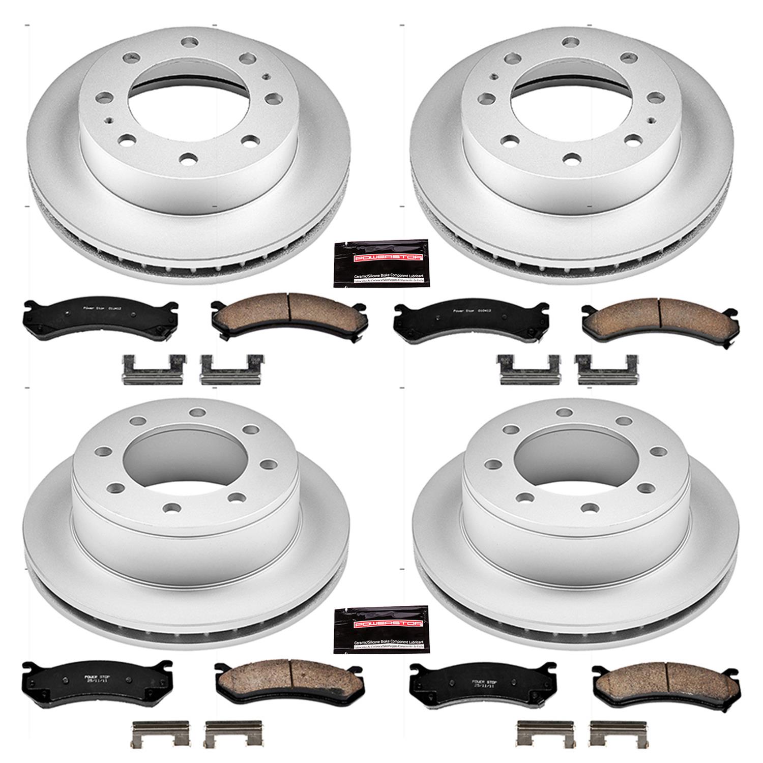 Power Stop 02-04 Chevrolet Avalanche 2500 Front & Rear Z17 Evolution Geomet Coated Brake Kit (1x psbCRK2071, 1x psbCRK2041) thumbnail 4