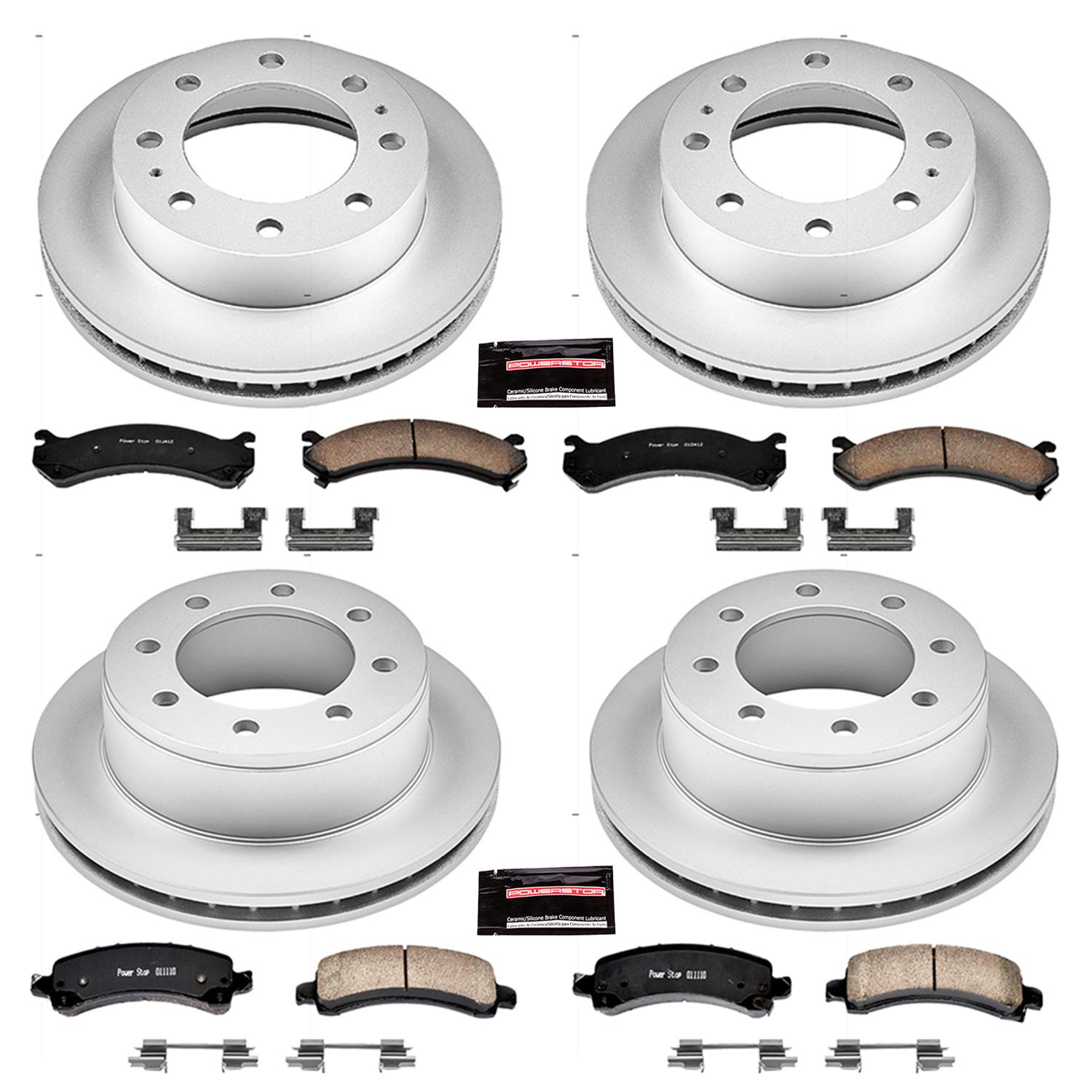 Power Stop 14-19 Chevrolet Express 3500 Front & Rear Z17 Evolution Geomet Coated Brake Kit (1x psbCRK2043, 1x psbCRK2071) thumbnail 4