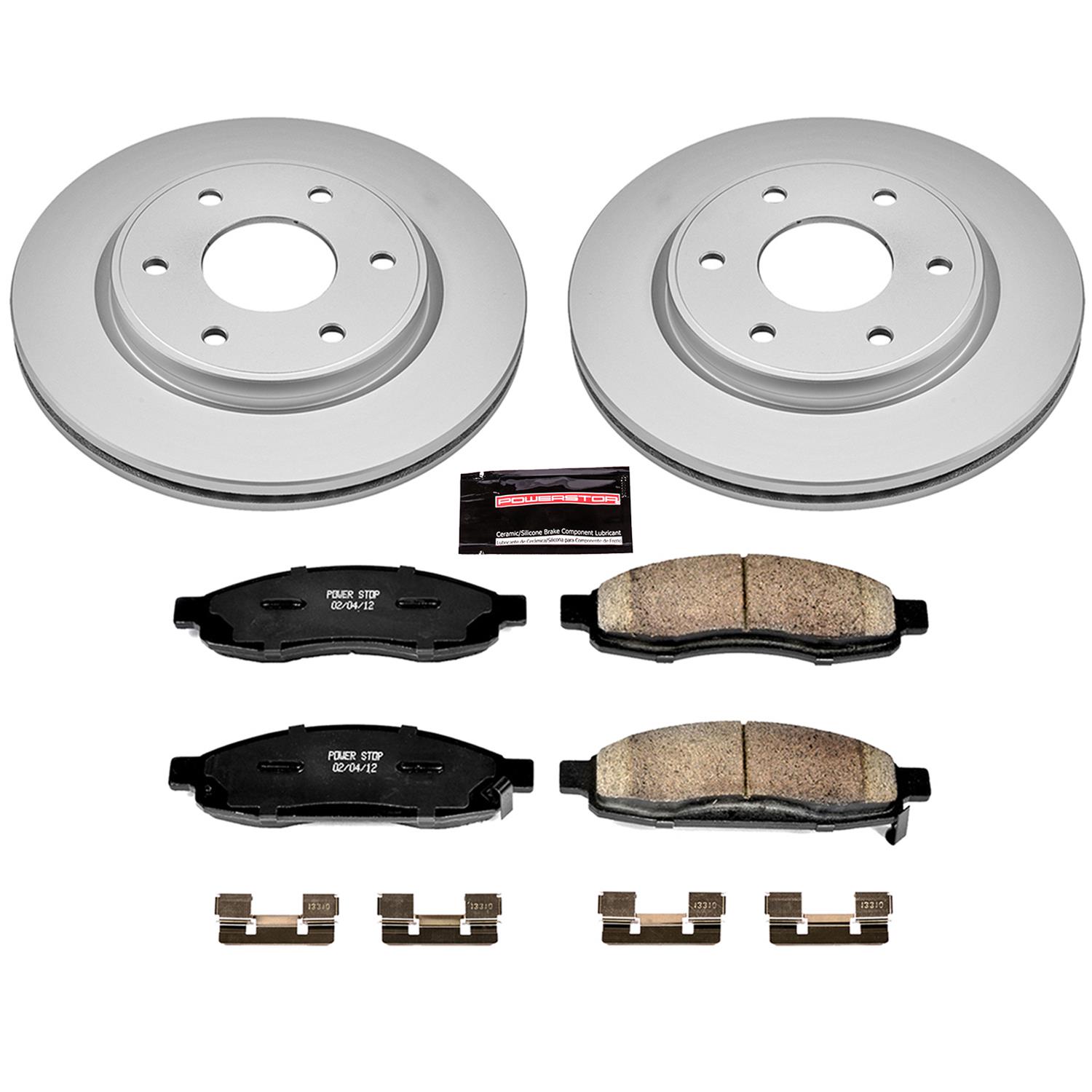 Power Stop 05-07 Infiniti QX56 Front & Rear Z17 Evolution Geomet Coated Brake Kit (1x psbCRK211, 1x psbCRK2445) thumbnail 6
