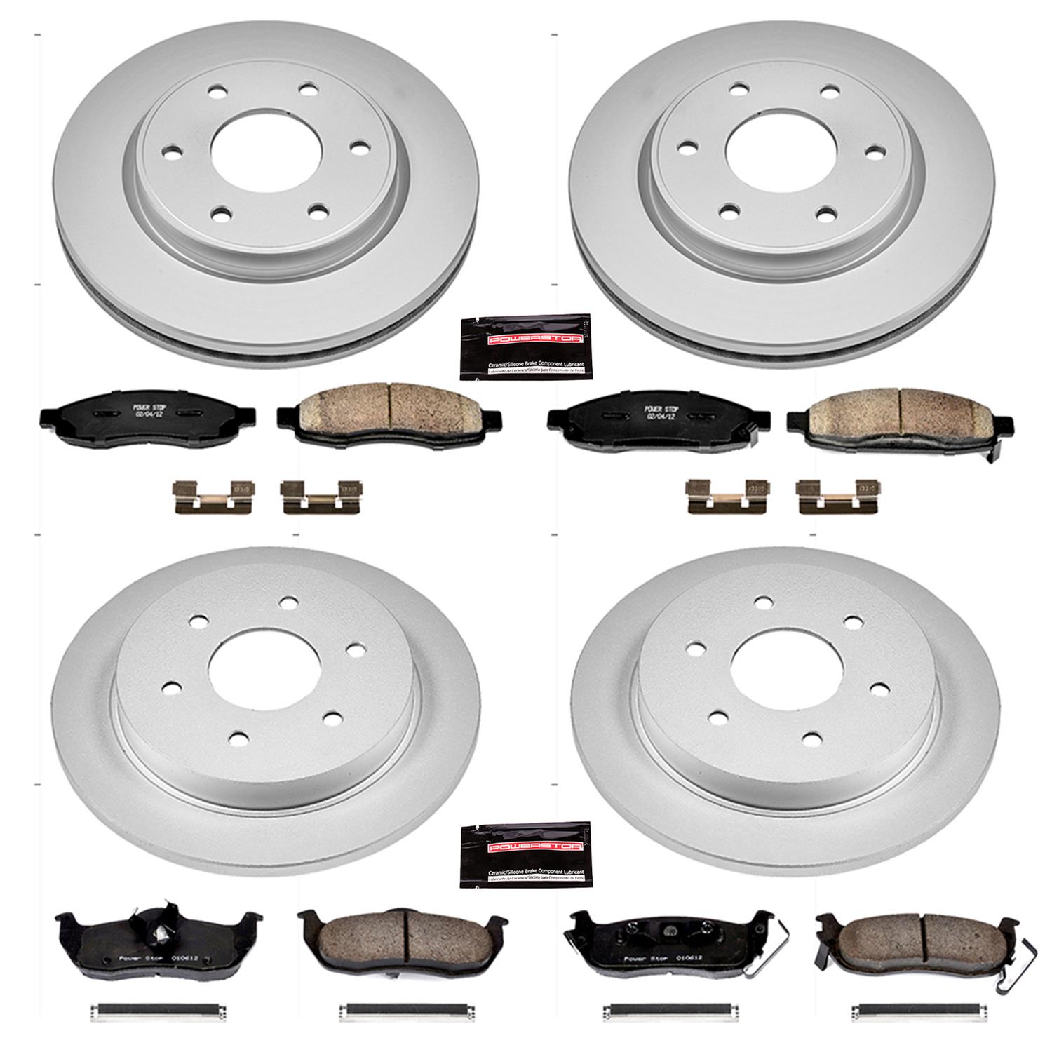 Power Stop 05-07 Infiniti QX56 Front & Rear Z17 Evolution Geomet Coated Brake Kit (1x psbCRK211, 1x psbCRK2445) thumbnail 4