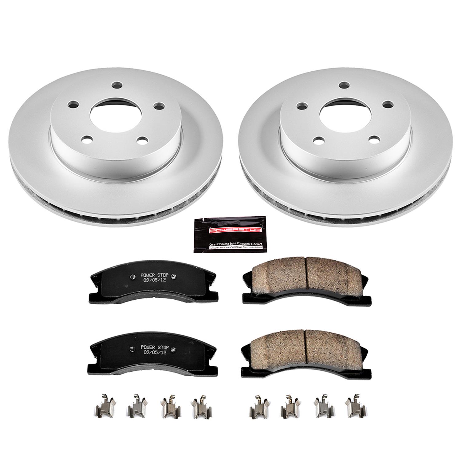 Power Stop 99-04 Jeep Grand Cherokee Front & Rear Z17 Evolution Geomet Coated Brake Kit (1x psbCRK2151, 1x psbCRK2149) thumbnail 7