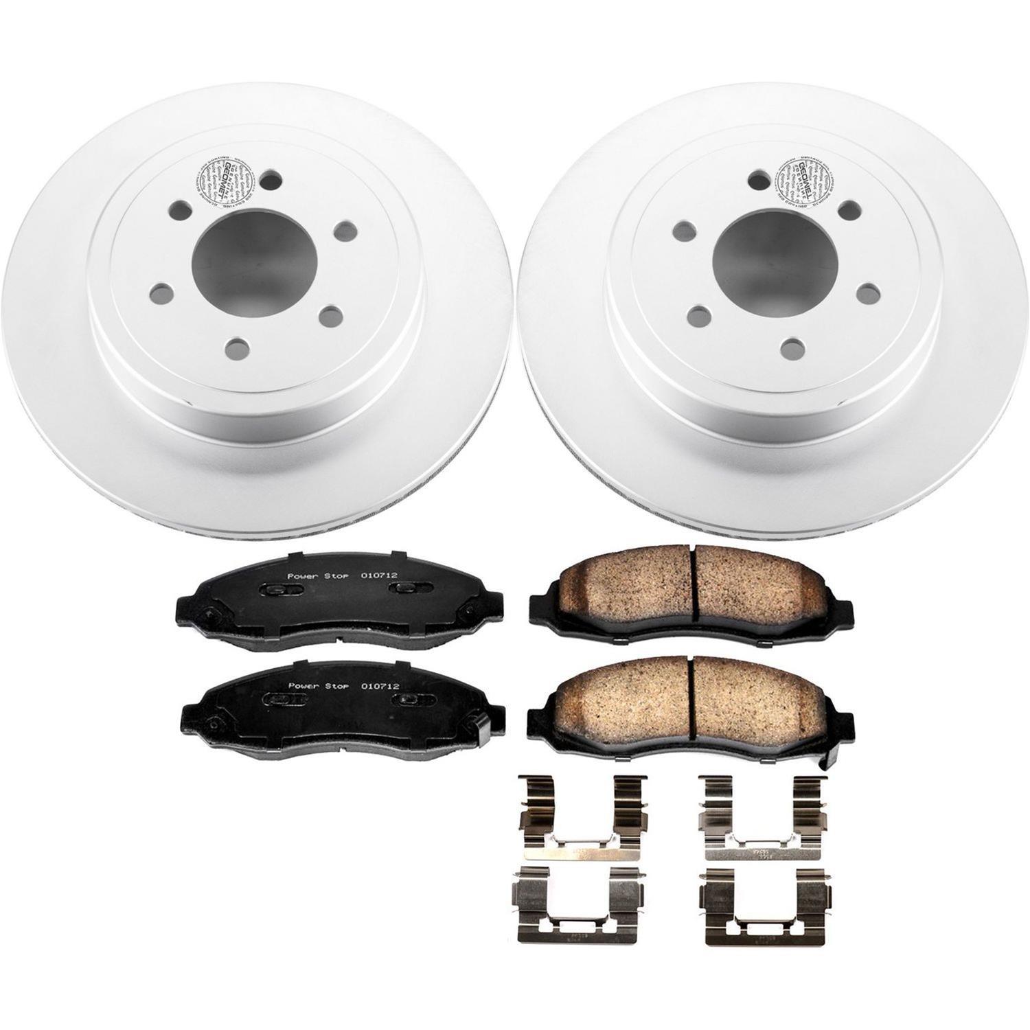 Power Stop 03-04 Dodge Dakota Front & Rear Z17 Evolution Geomet Coated Brake Kit (1x psbCRK2192, 1x psbCRK2187) thumbnail 7