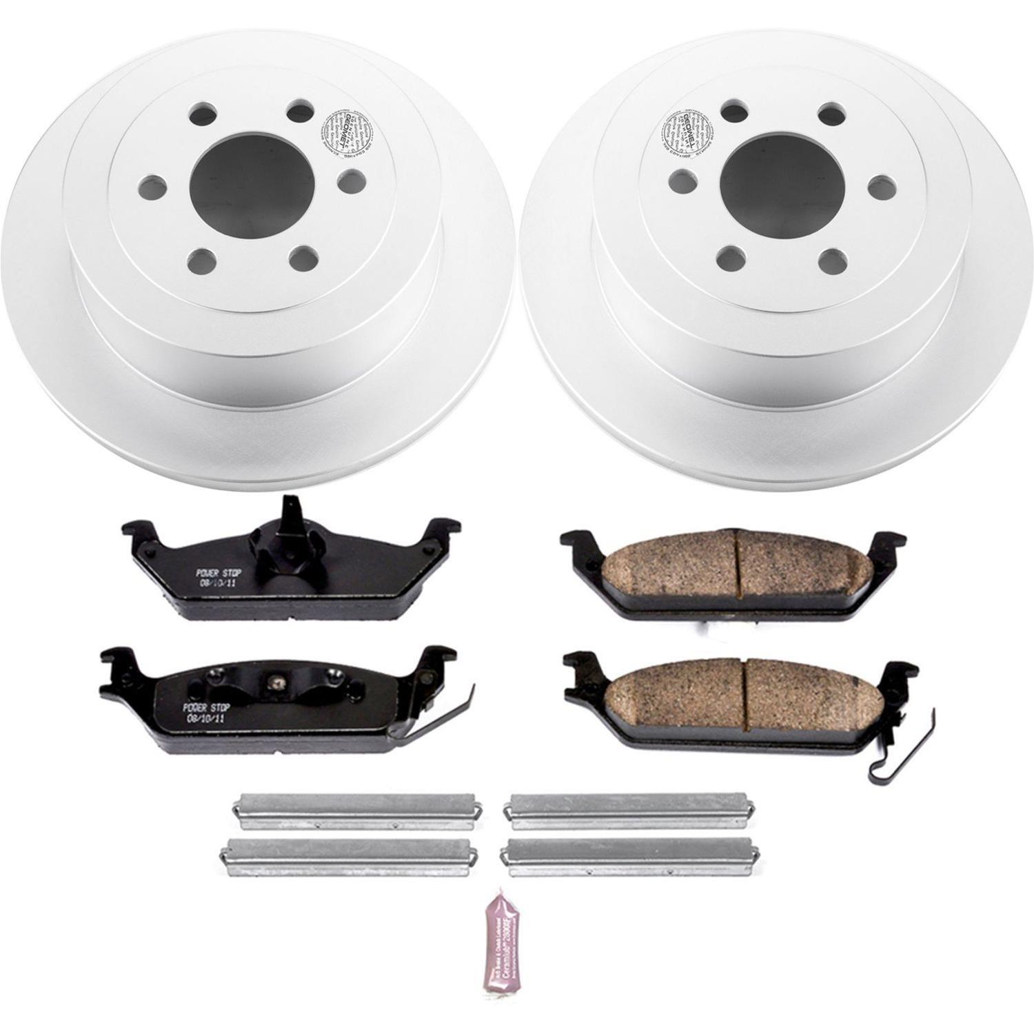 Power Stop 03-04 Dodge Dakota Front & Rear Z17 Evolution Geomet Coated Brake Kit (1x psbCRK2192, 1x psbCRK2187) thumbnail 8