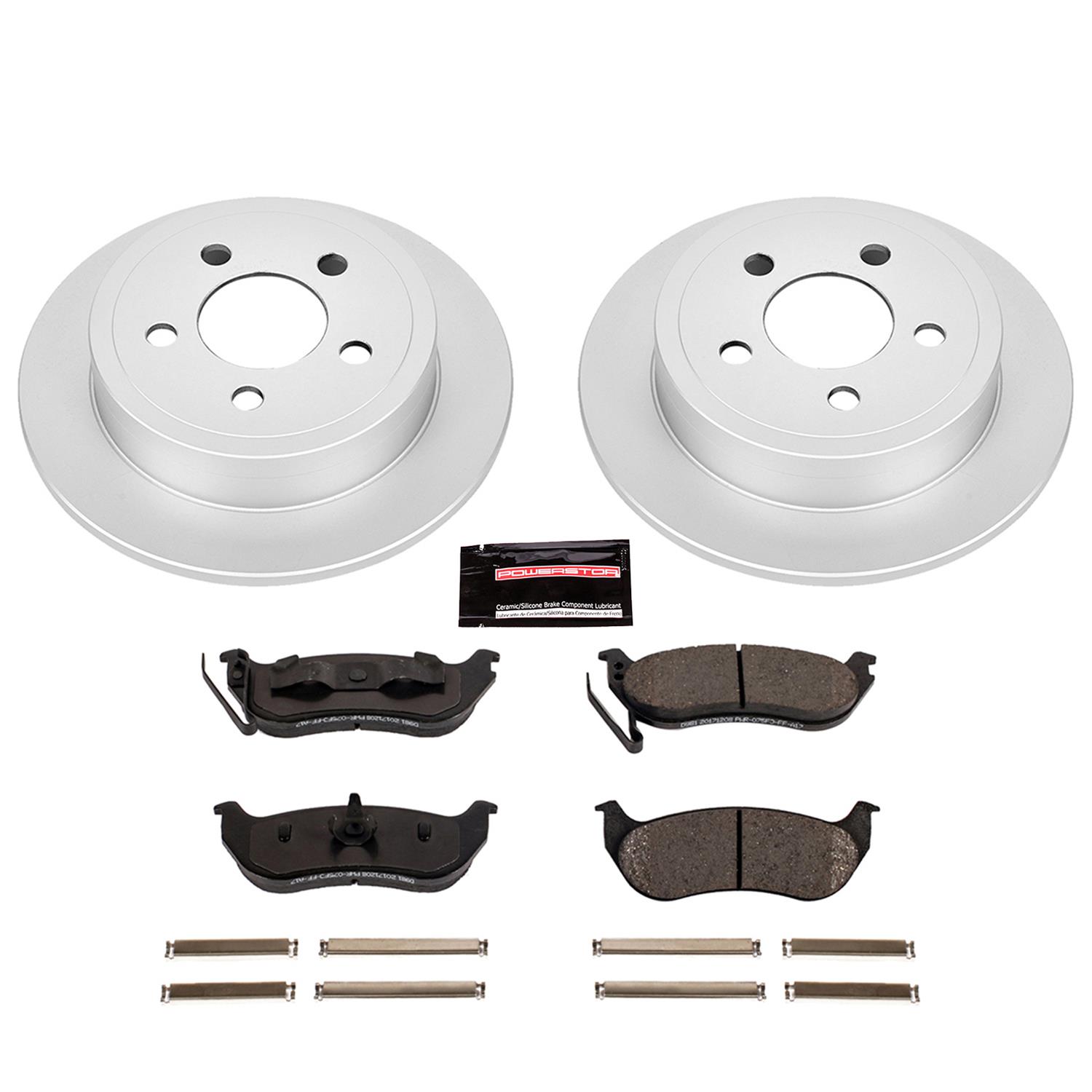 Power Stop 03-07 Jeep Liberty Front & Rear Z17 Evolution Geomet Coated Brake Kit (1x psbCRK2160, 1x psbCRK2197) thumbnail 5
