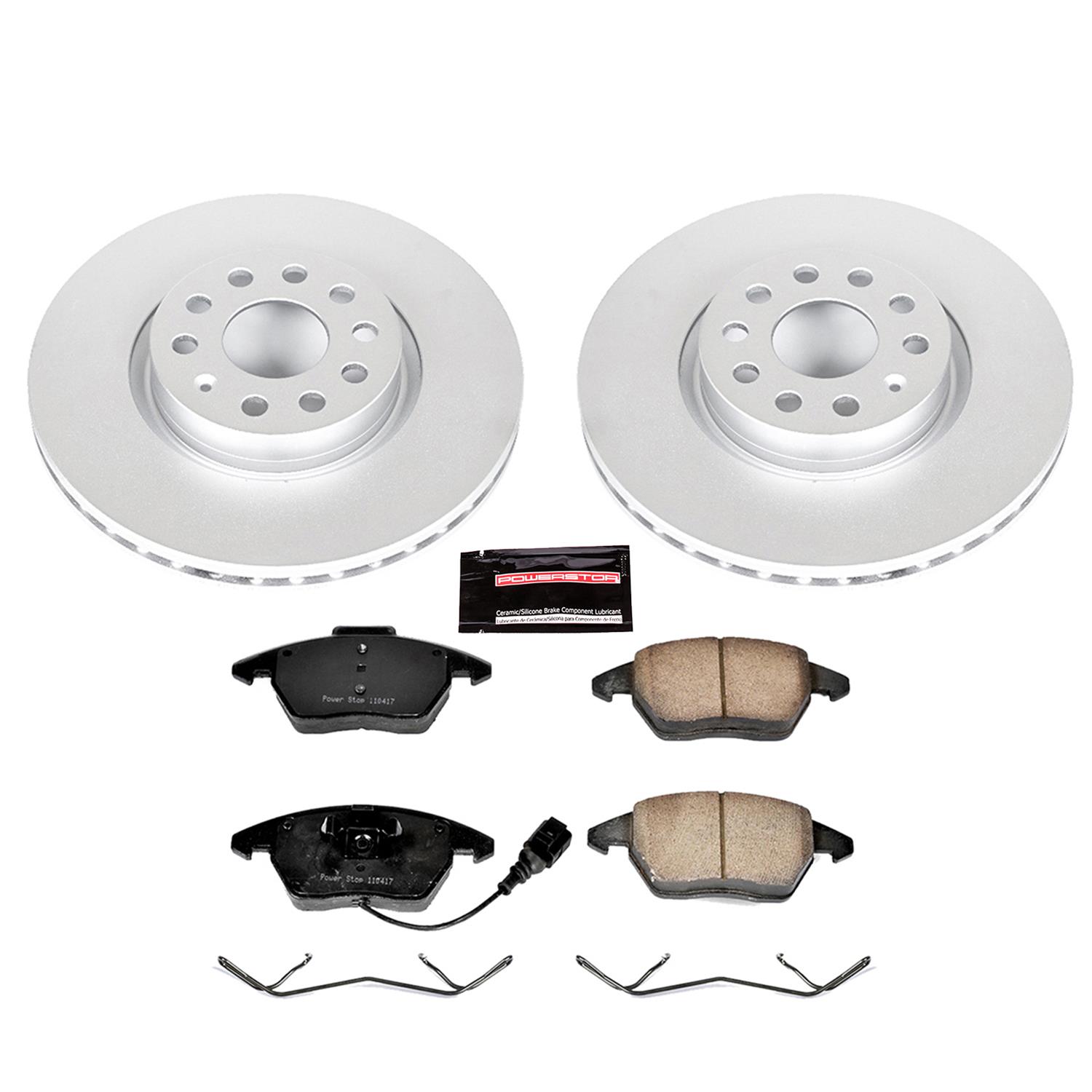 Power Stop 06-09 Audi A3 Front & Rear Z23 Evolution Sport Coated Brake Kit (1x psbCRK2259, 1x psbCRK2261) thumbnail 8