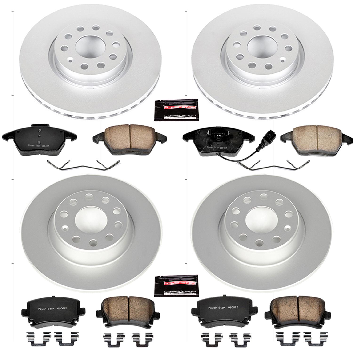 Power Stop 06-09 Audi A3 Front & Rear Z23 Evolution Sport Coated Brake Kit (1x psbCRK2259, 1x psbCRK2261) thumbnail 4