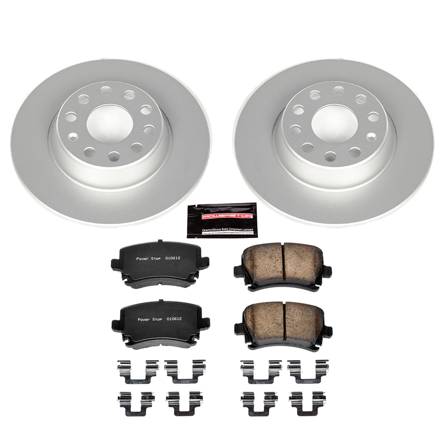 Power Stop 06-09 Audi A3 Front & Rear Z23 Evolution Sport Coated Brake Kit (1x psbCRK2259, 1x psbCRK2261) thumbnail 6