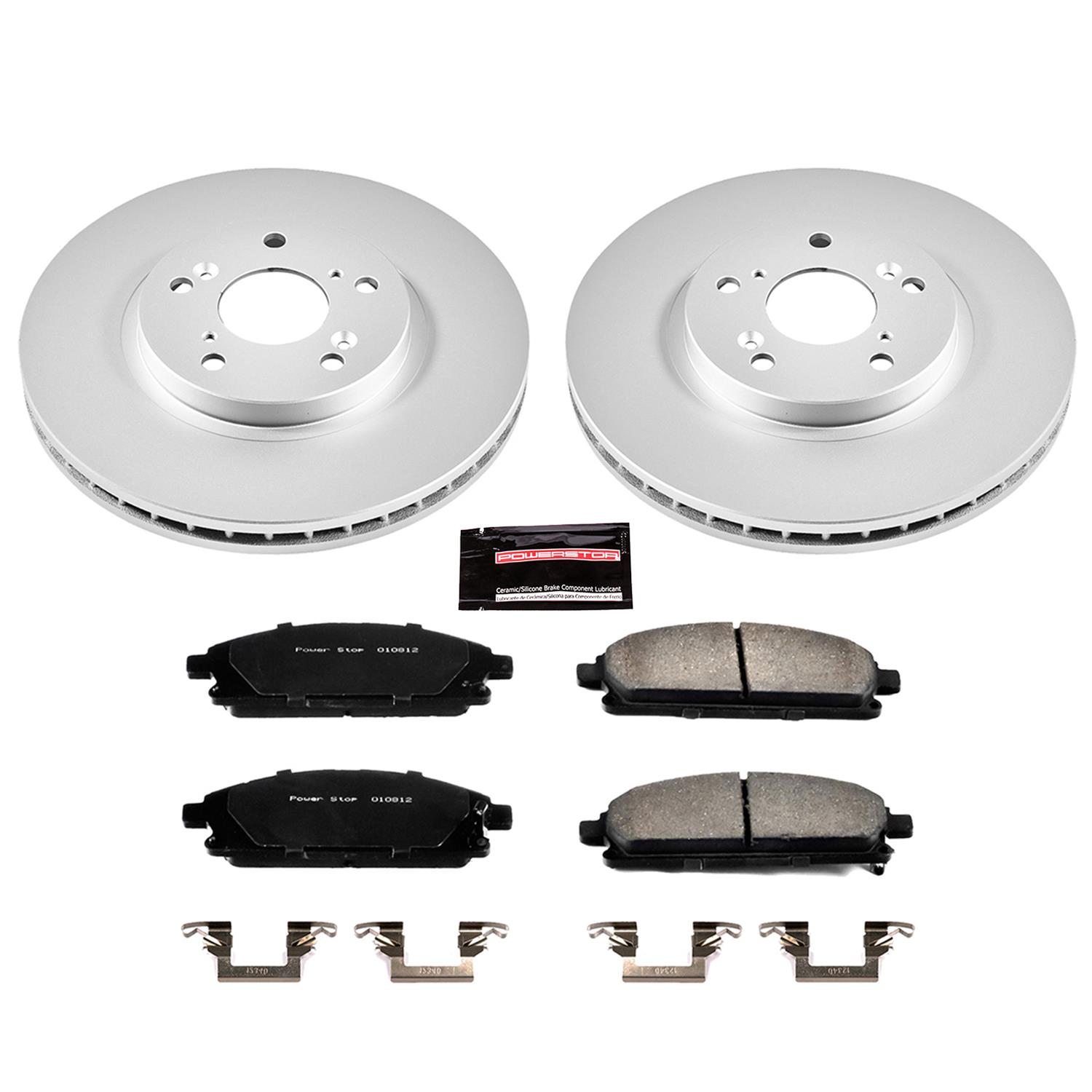 Power Stop 03-06 Acura MDX Front & Rear Z17 Evolution Geomet Coated Brake Kit (1x psbCRK2382, 1x psbCRK2290) thumbnail 7
