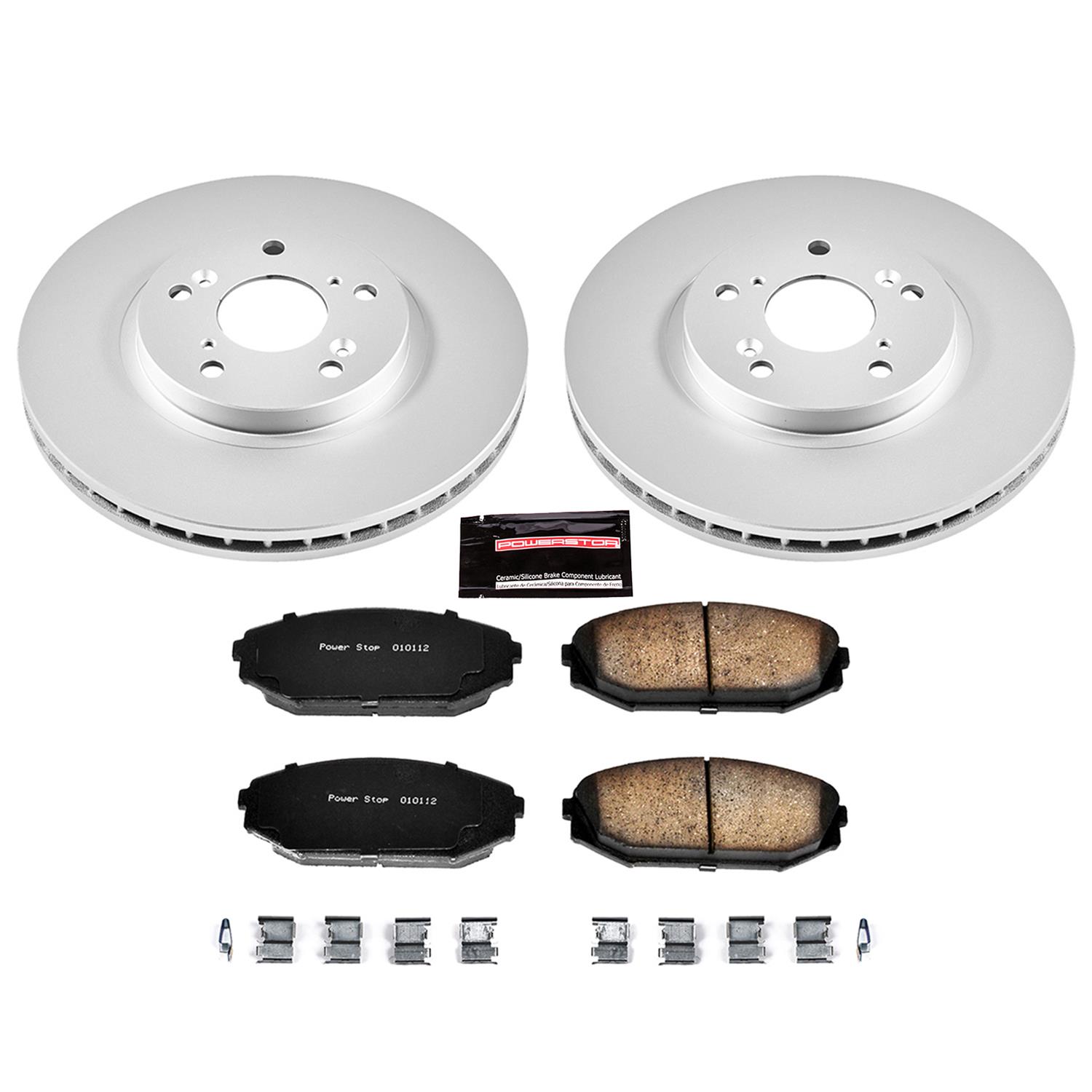 Power Stop 02-04 Honda Odyssey Front & Rear Z17 Evolution Geomet Coated Brake Kit (1x psbCRK2299, 1x psbCRK5502) thumbnail 8