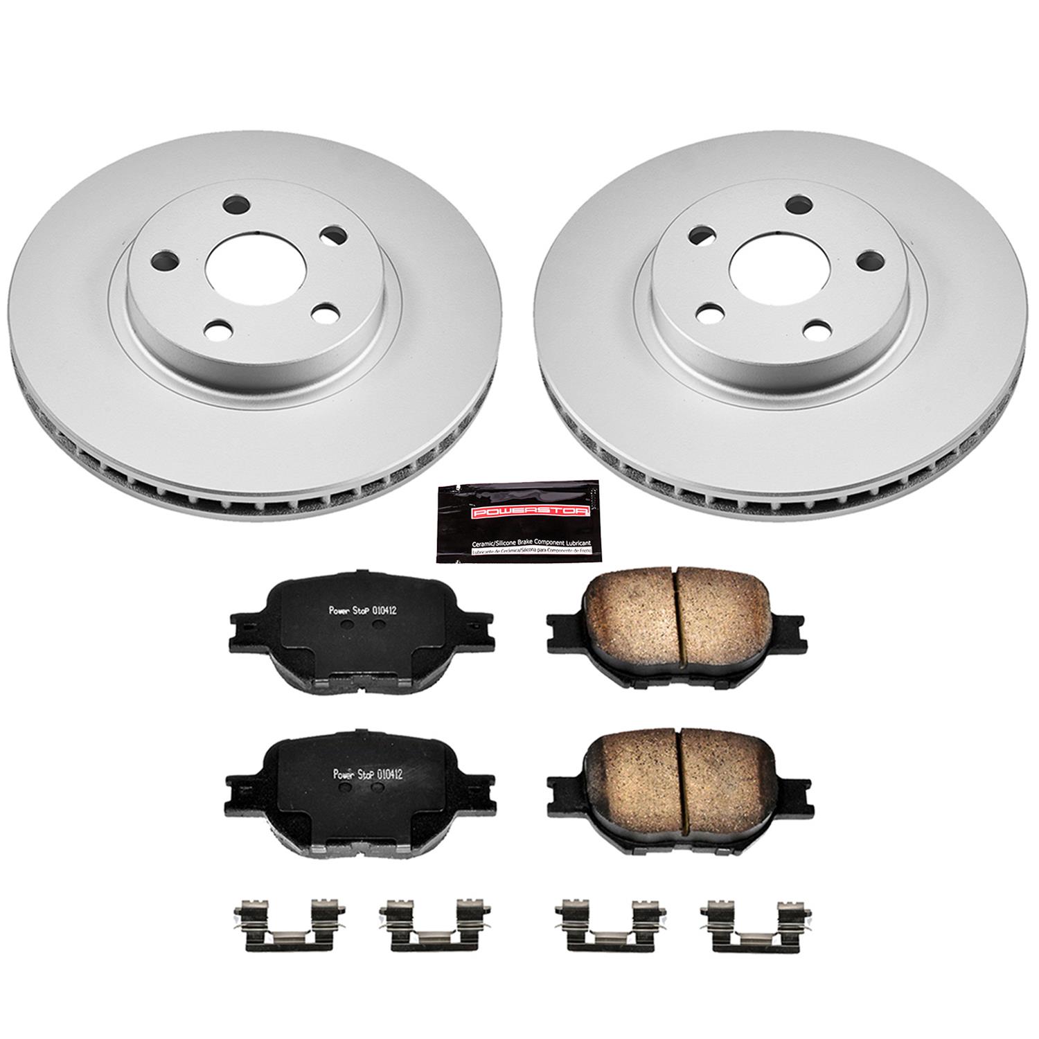 Power Stop 05-10 Scion tC Front & Rear Z17 Evolution Geomet Coated Brake Kit (1x psbCRK2319, 1x psbCRK2313) thumbnail 6