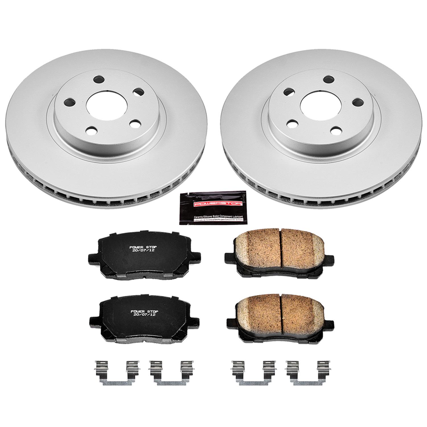 Power Stop 03-06 Pontiac Vibe Front & Rear Z17 Evolution Geomet Coated Brake Kit (1x psbCRK2318, 1x psbCRK2316) thumbnail 6